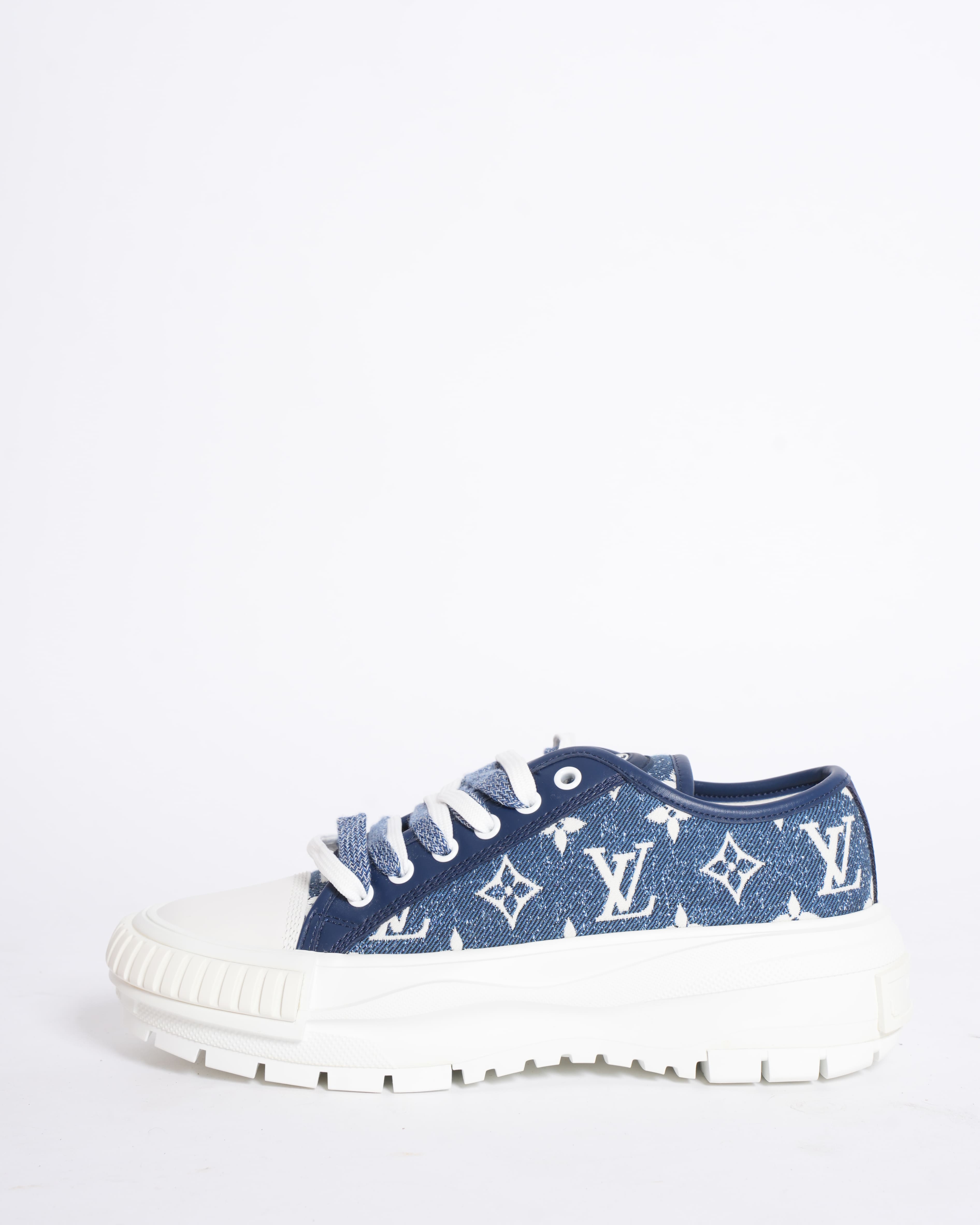 Louis Vuitton Bicolor Monogram Denim Squad Sneakers