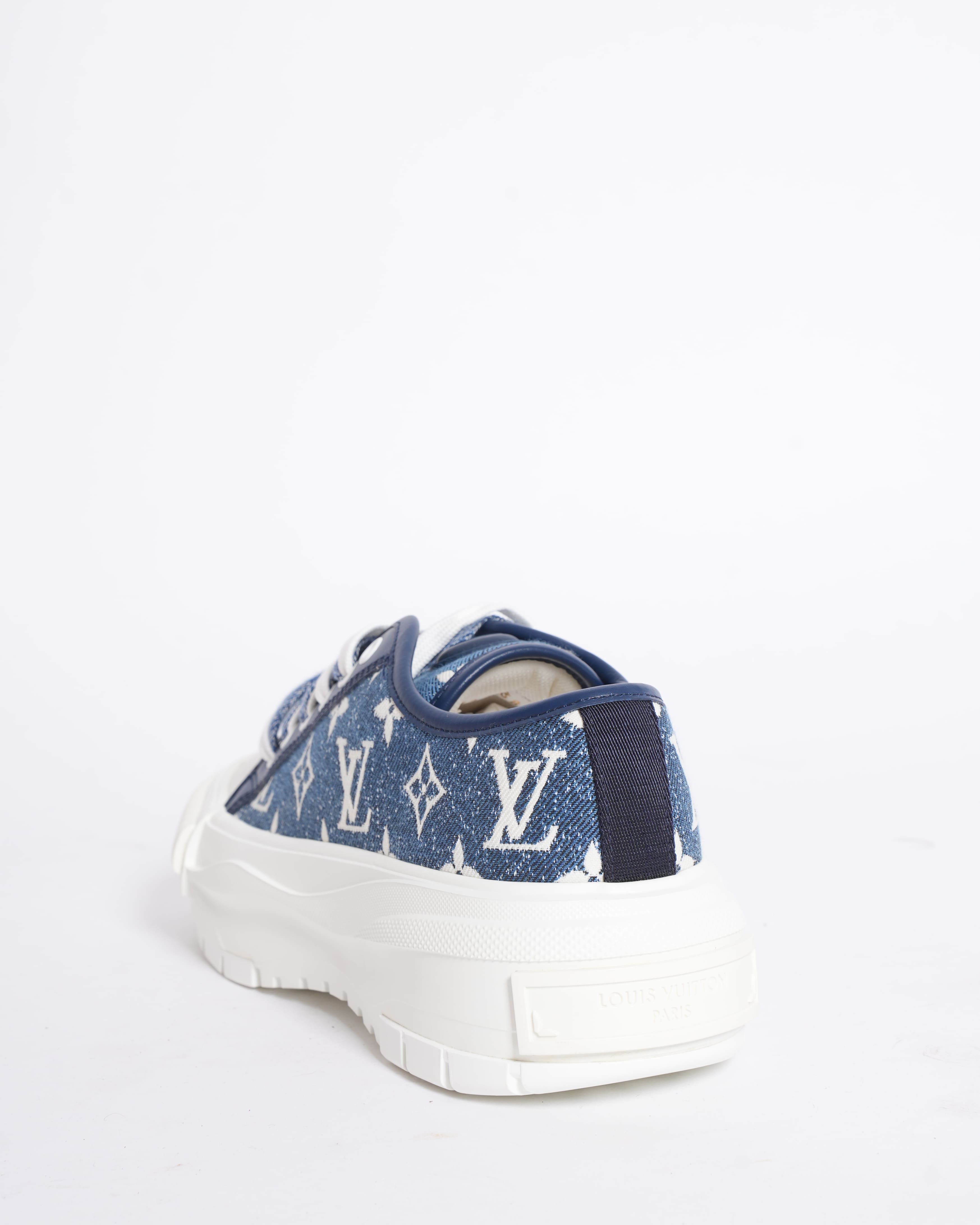 Louis Vuitton Bicolor Monogram Denim Squad Sneakers