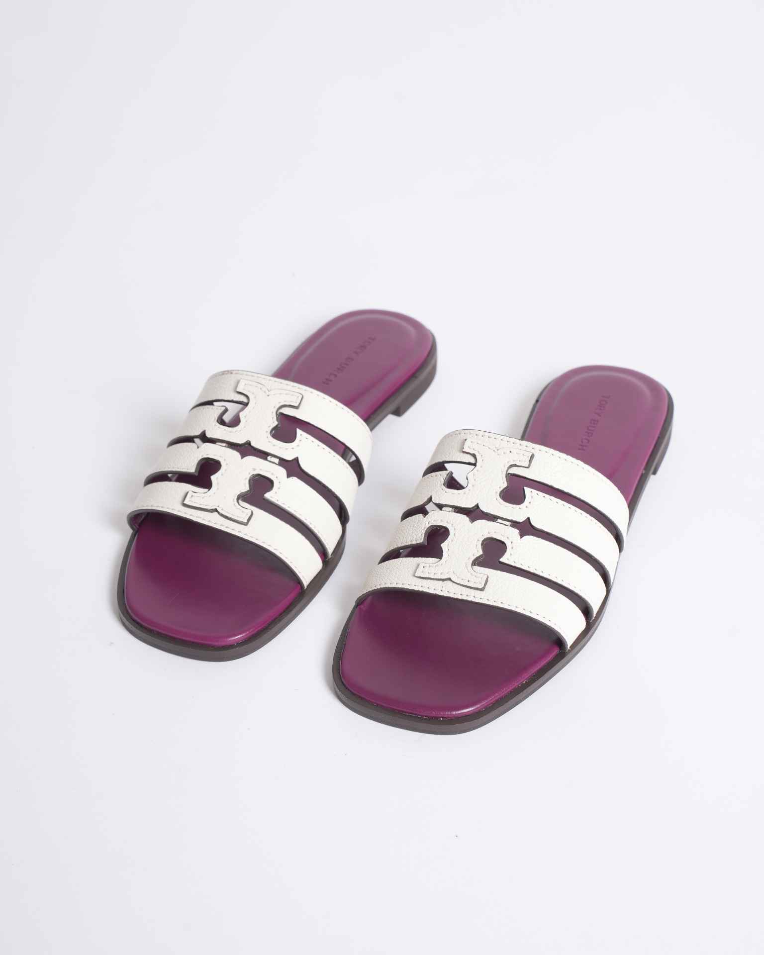 New Tory Burch Ines Multi-Strap Slide Sandals