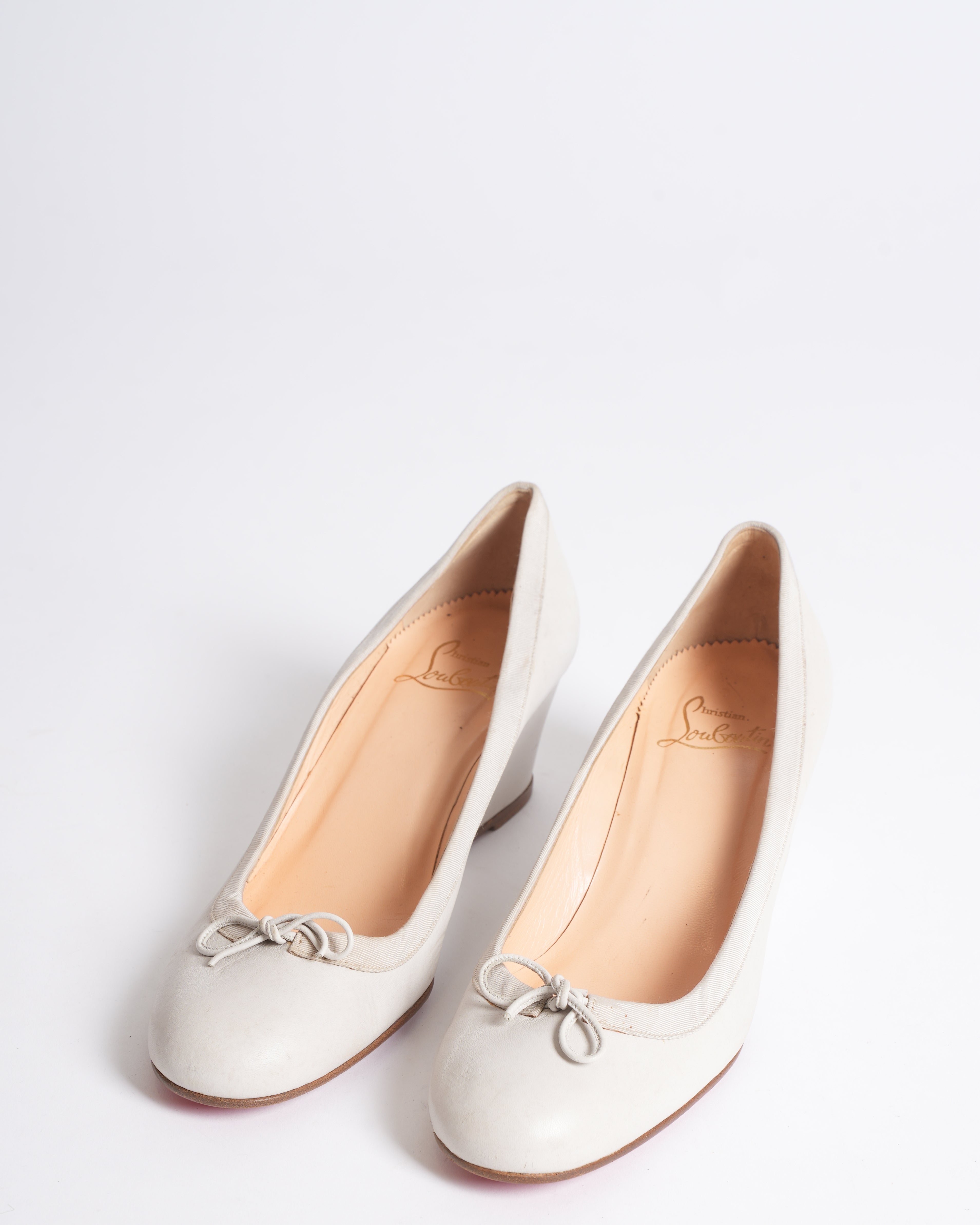 Christian Louboutin Wedges in White