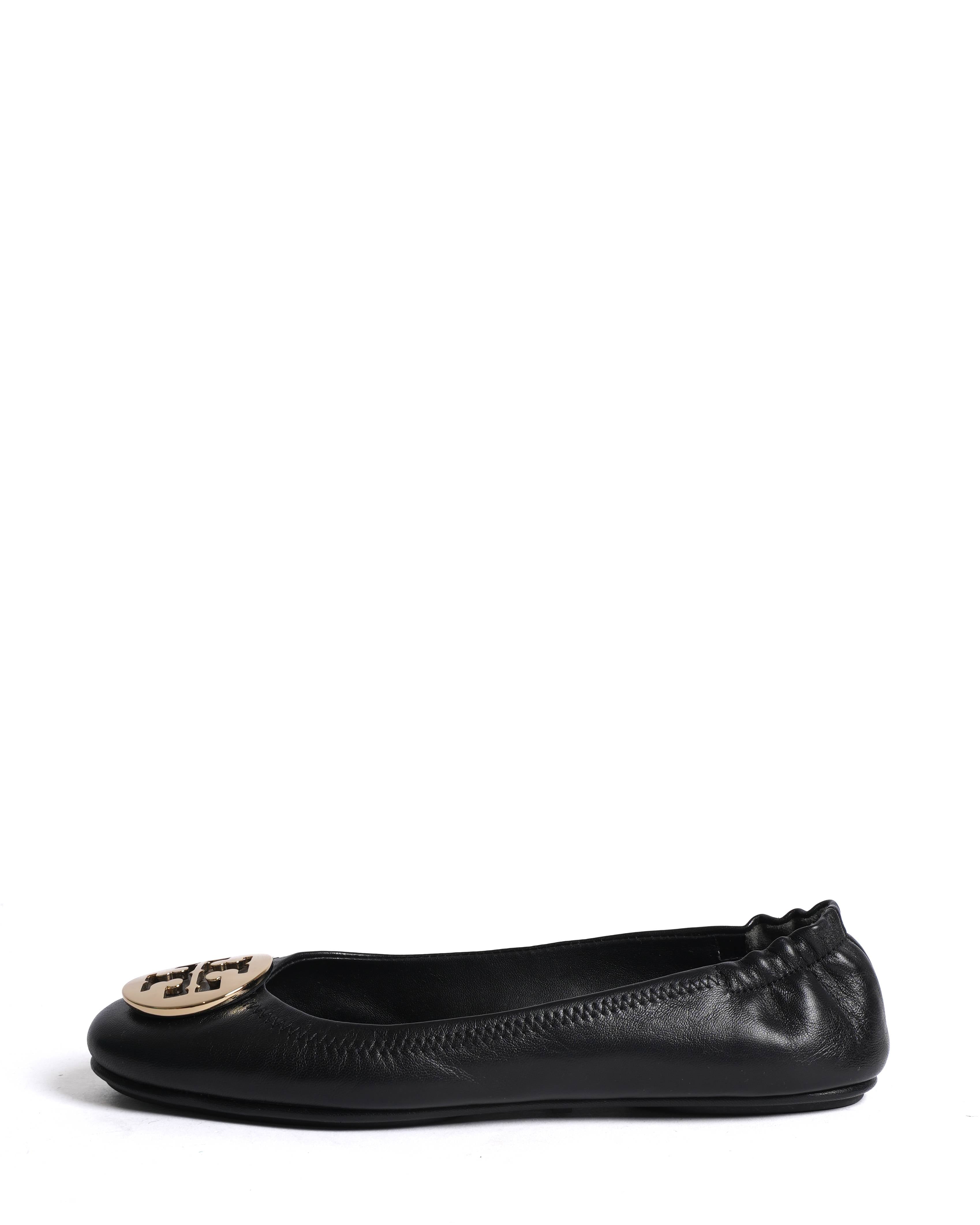 New Tory burch reva ballet flats in black