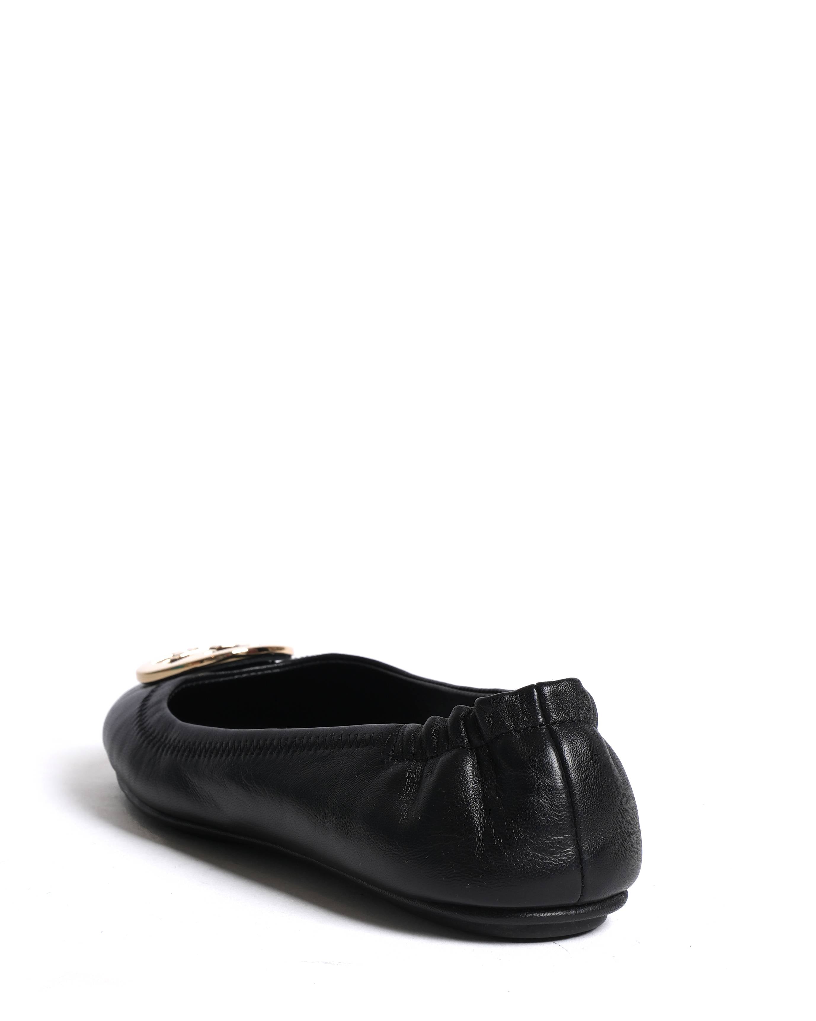 New Tory burch reva ballet flats in black