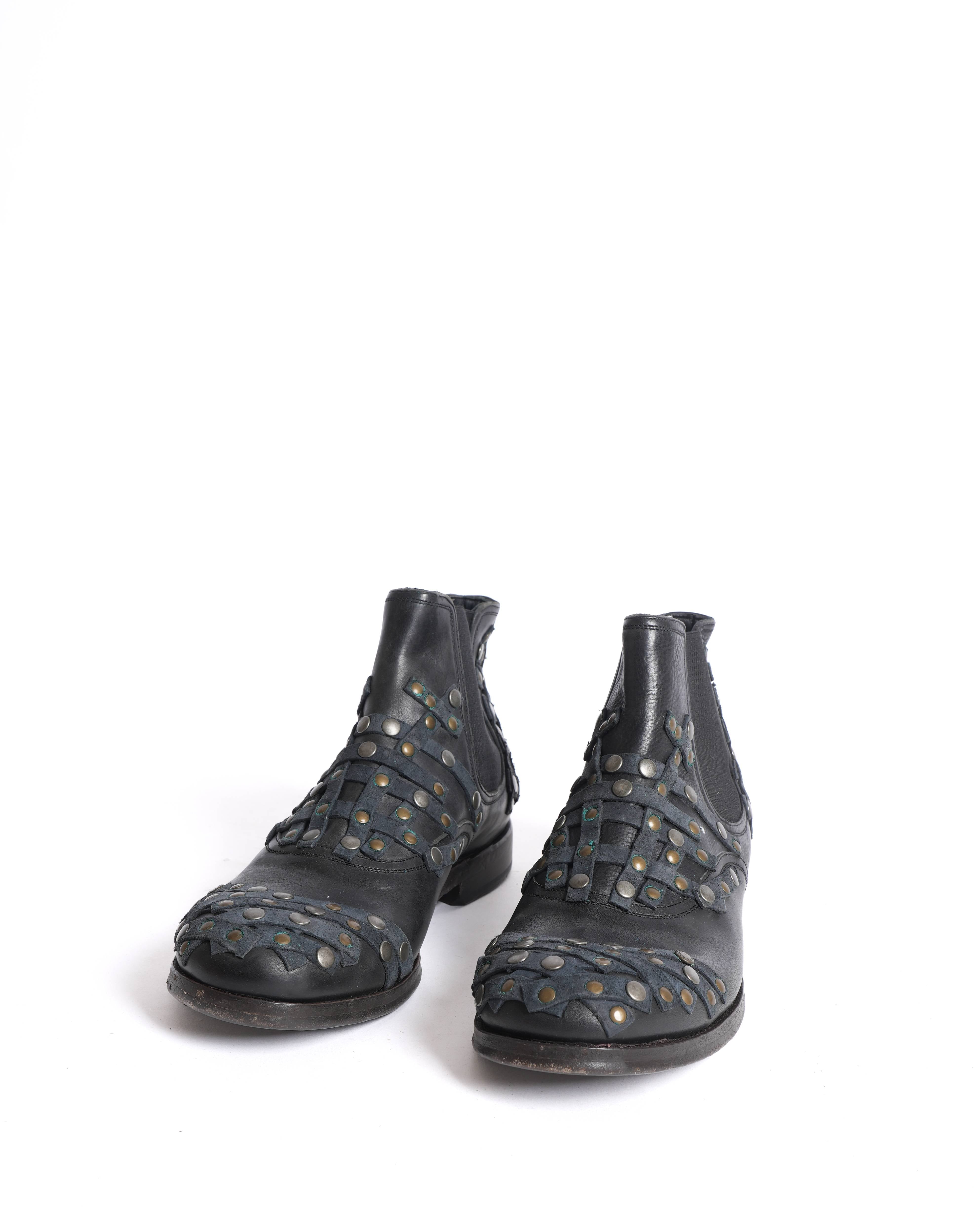 Dolce & Gabbana studded leather boots