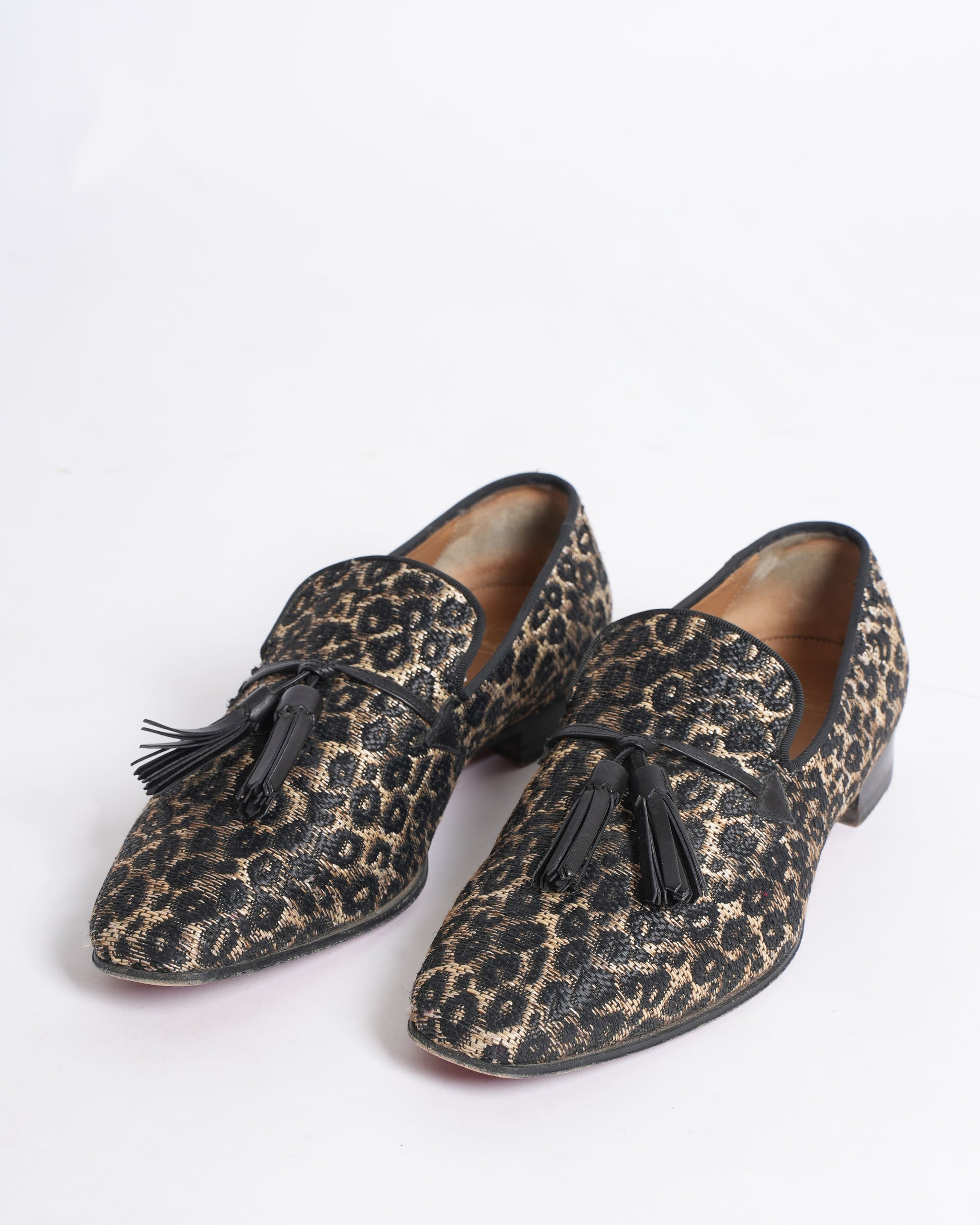 Christian Louboutin Leopard Print Loafers – Statement Designer