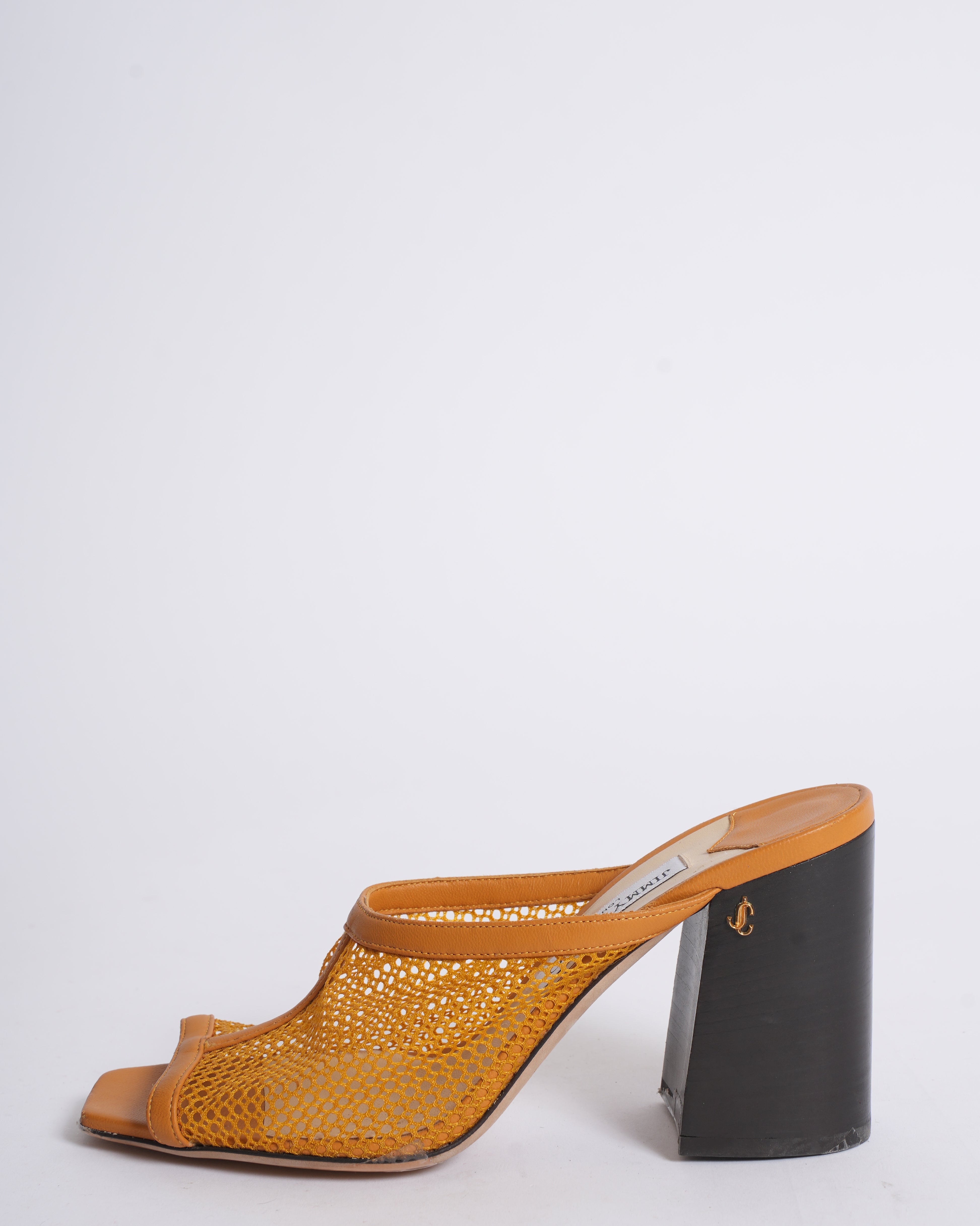 Jimmy Choo Mesh Yellow Heels