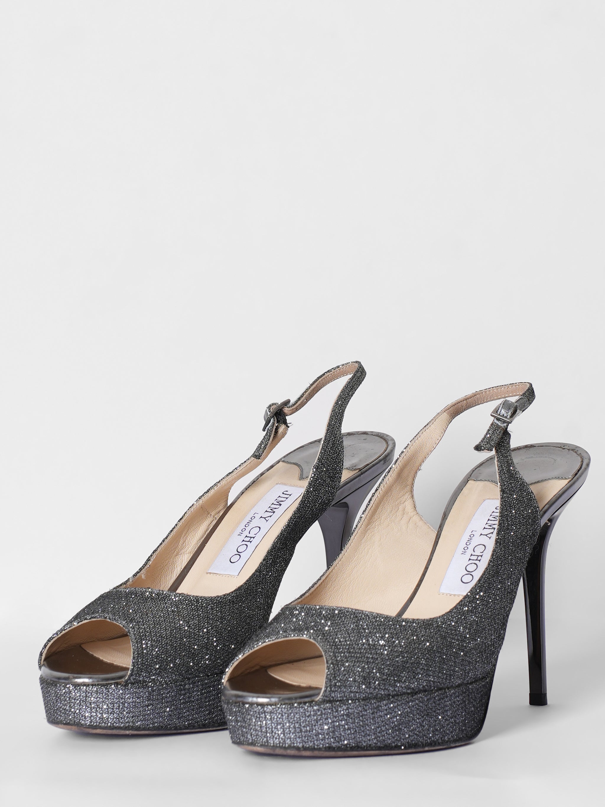 Jimmy Choo Silver Pumps