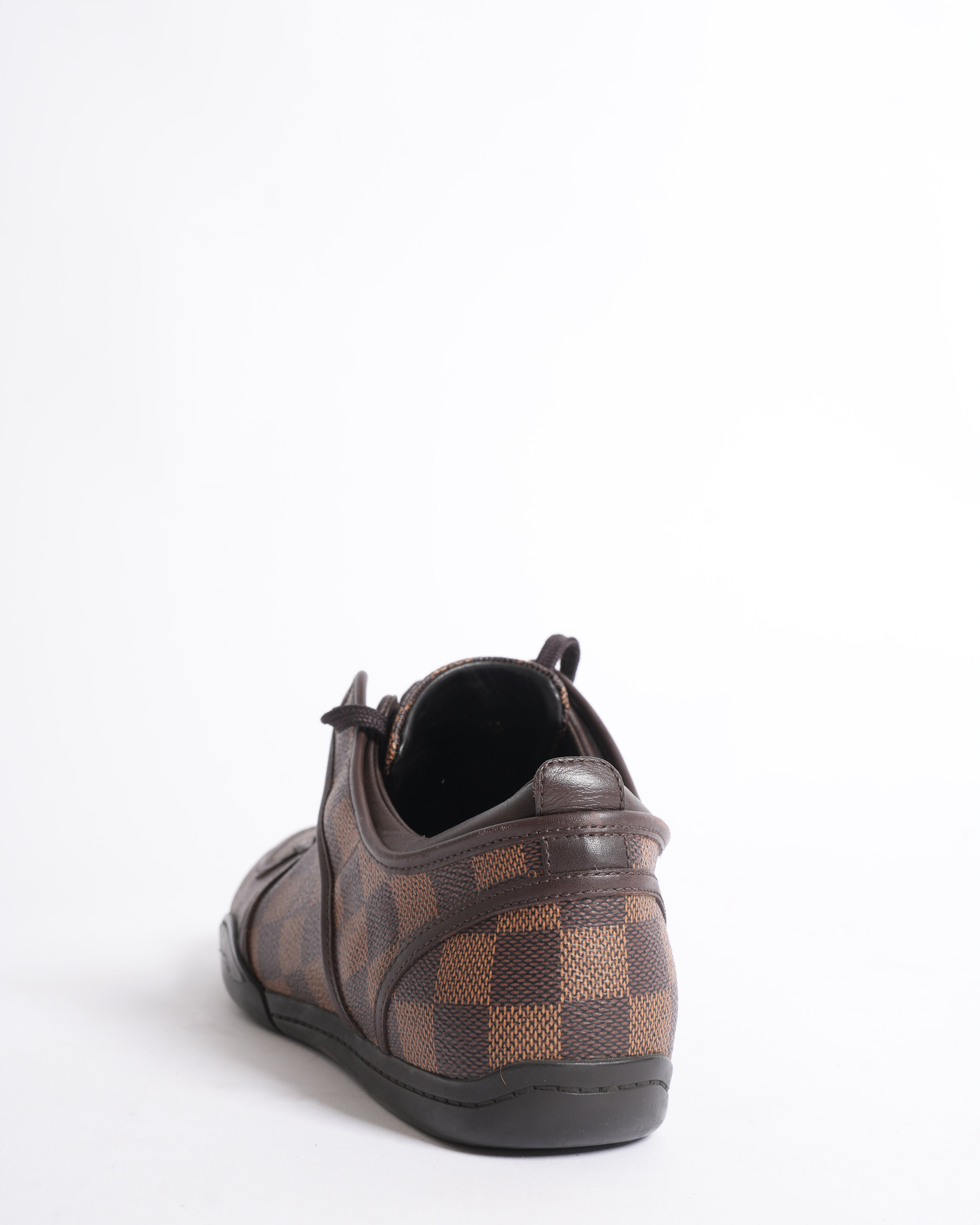Louis Vuitton Women's Damier Ebene Coated Canvas & Leather Low Top Sneakers