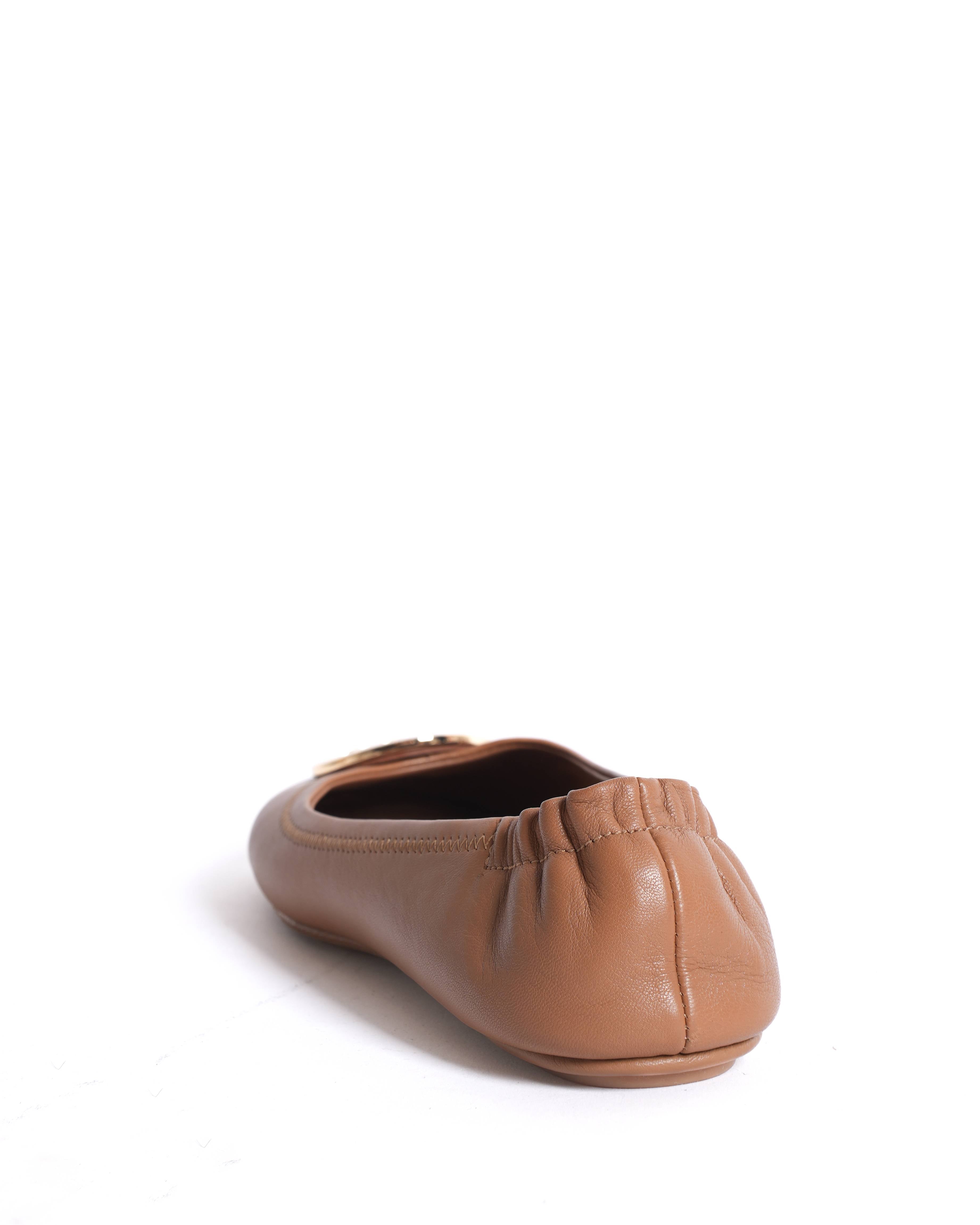 New Tory burch reva ballet flats in brown