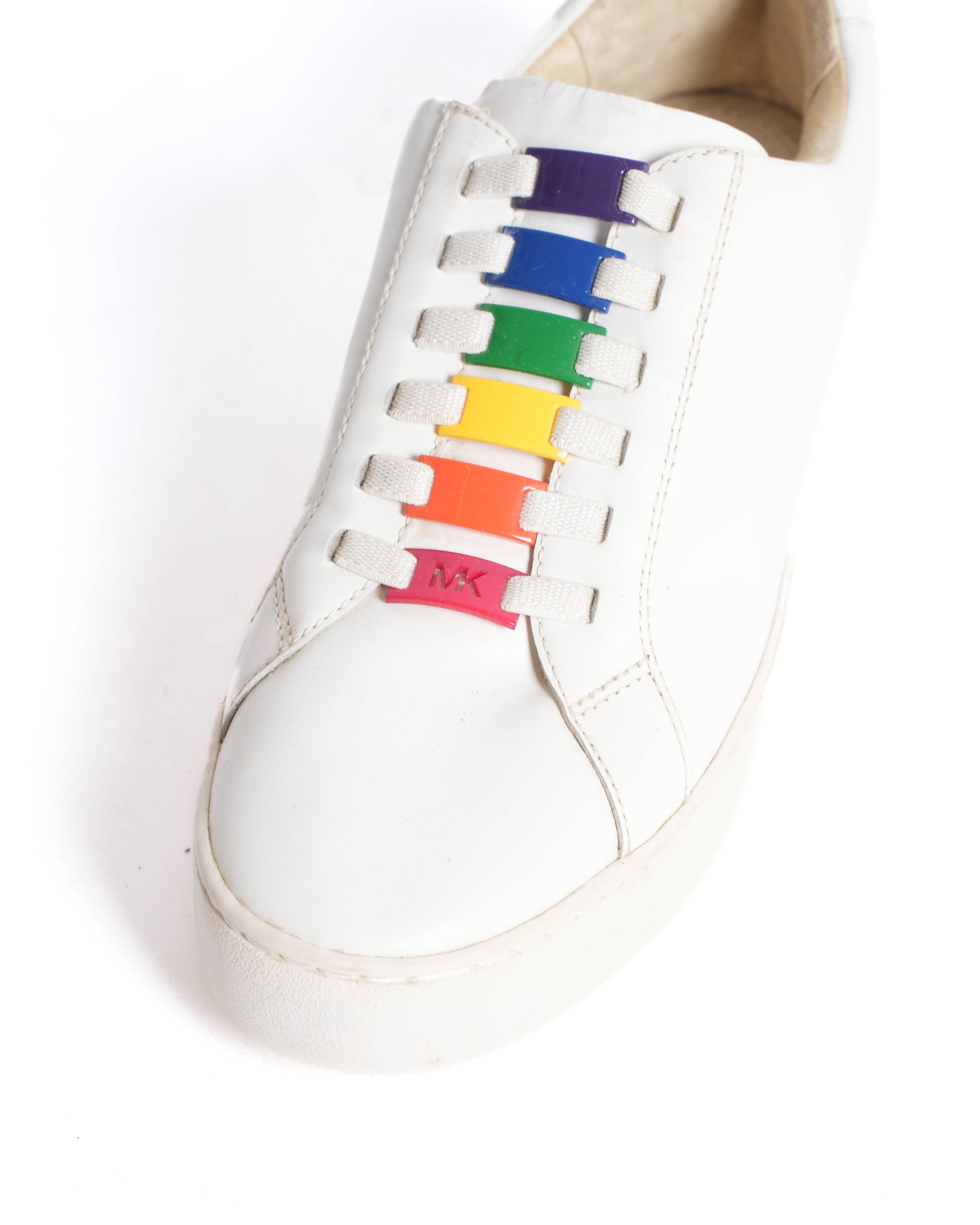 Michael kors white lace up sneakers