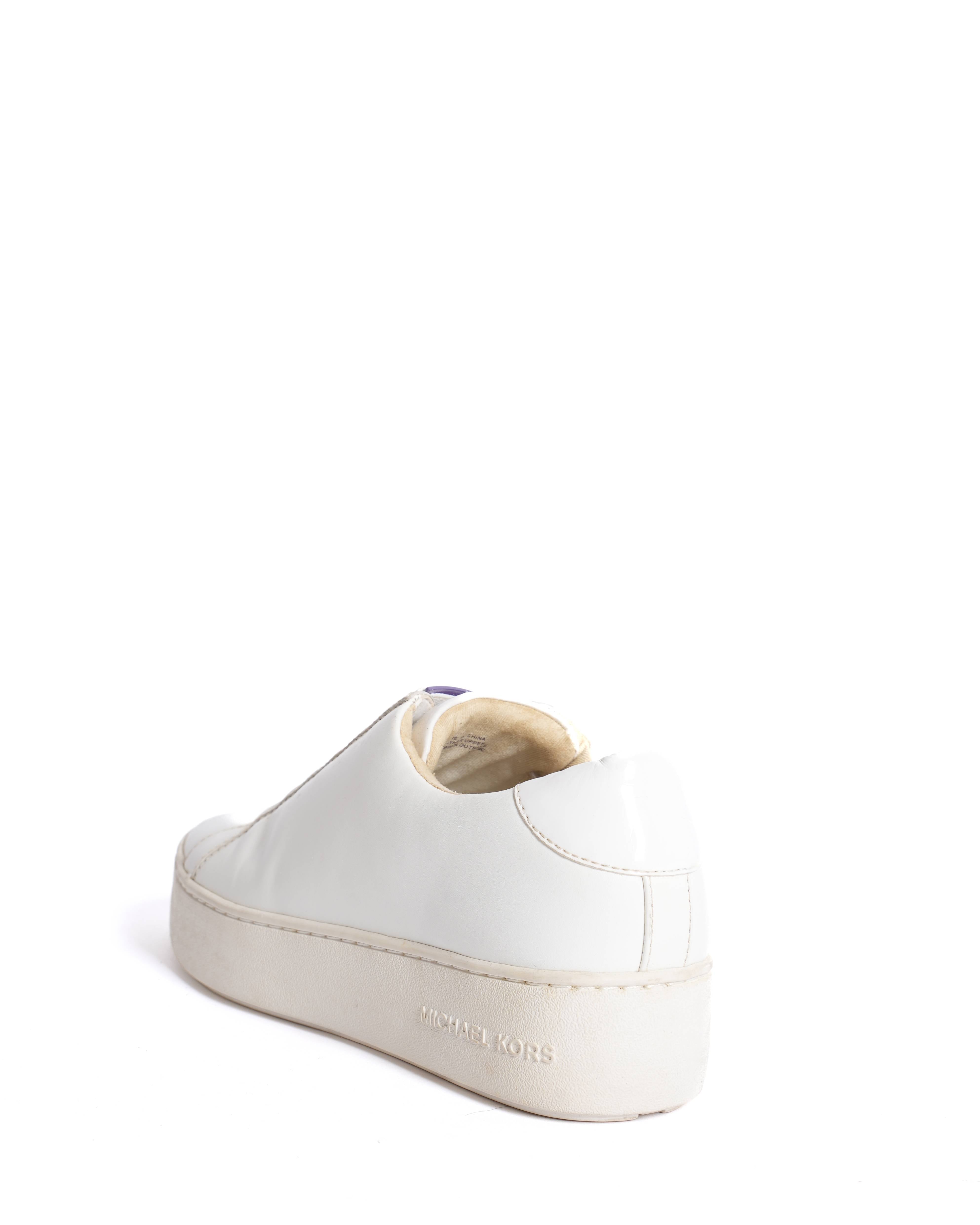 Michael kors white lace up sneakers