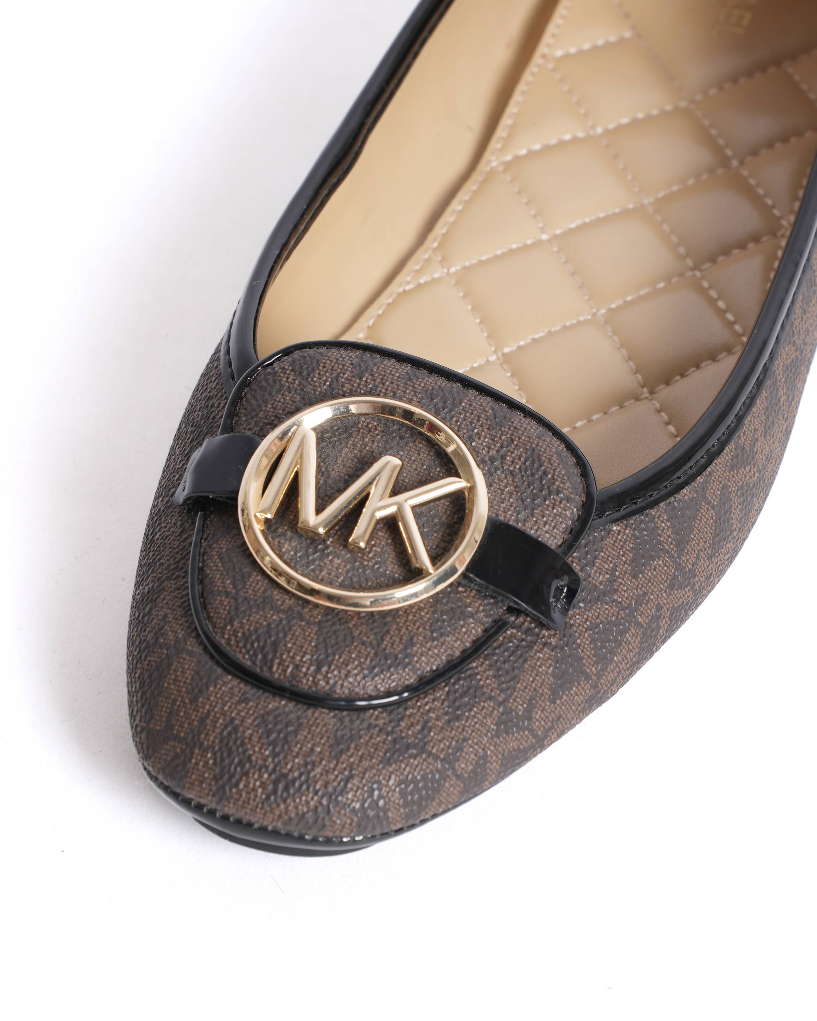 New Michael kors lillie logo moccasin ballet flats