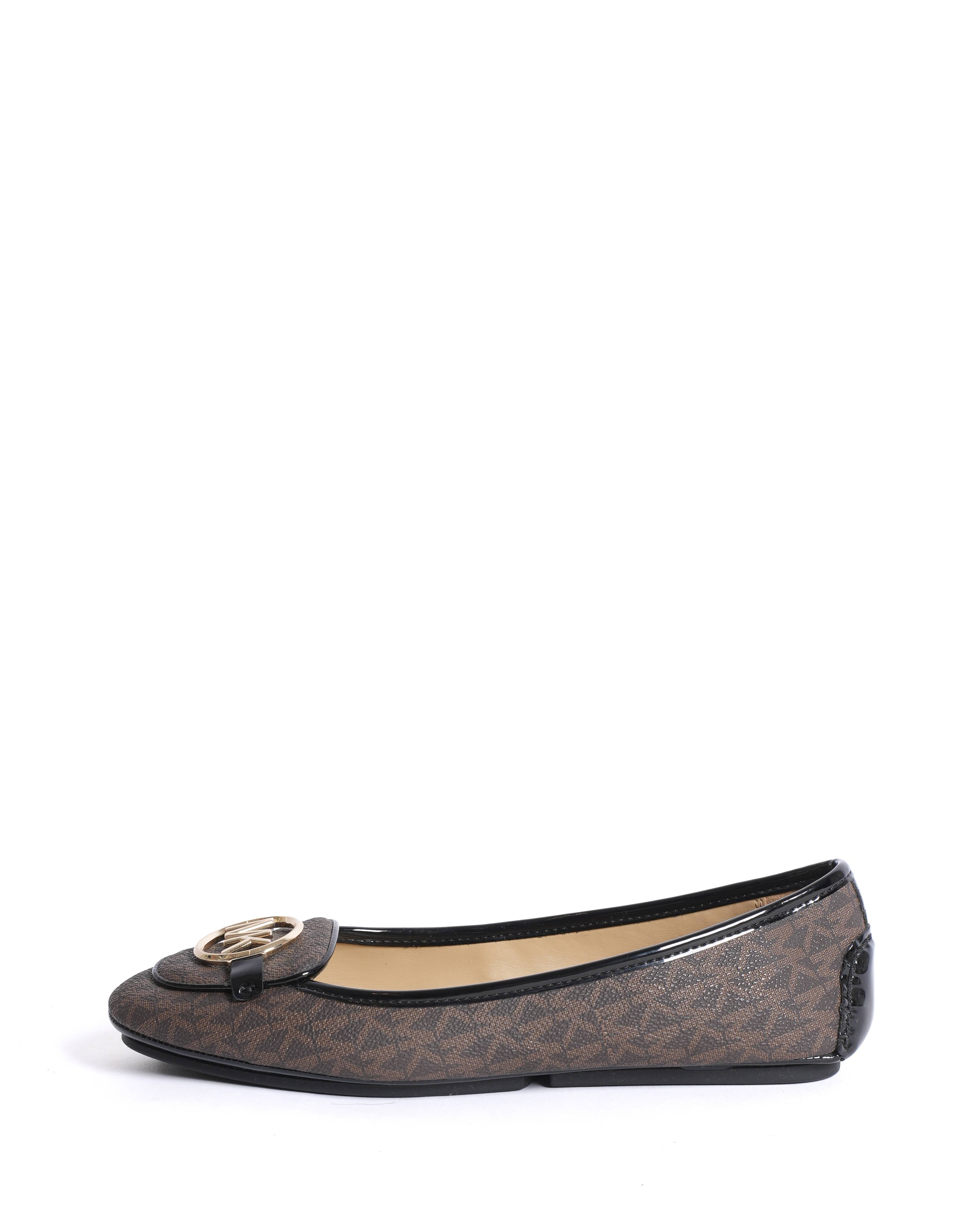 New Michael kors lillie logo moccasin ballet flats