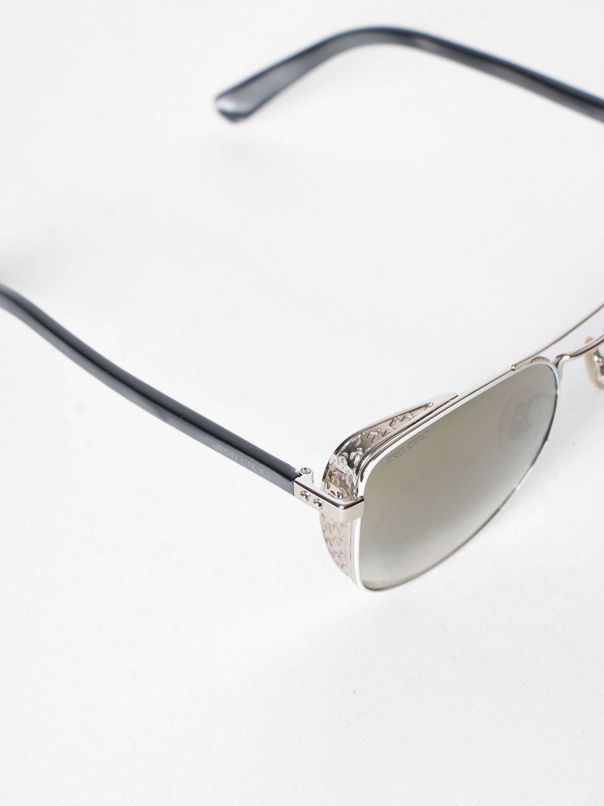 Jimmy Choo Sheena Metal Oval Sunglasses