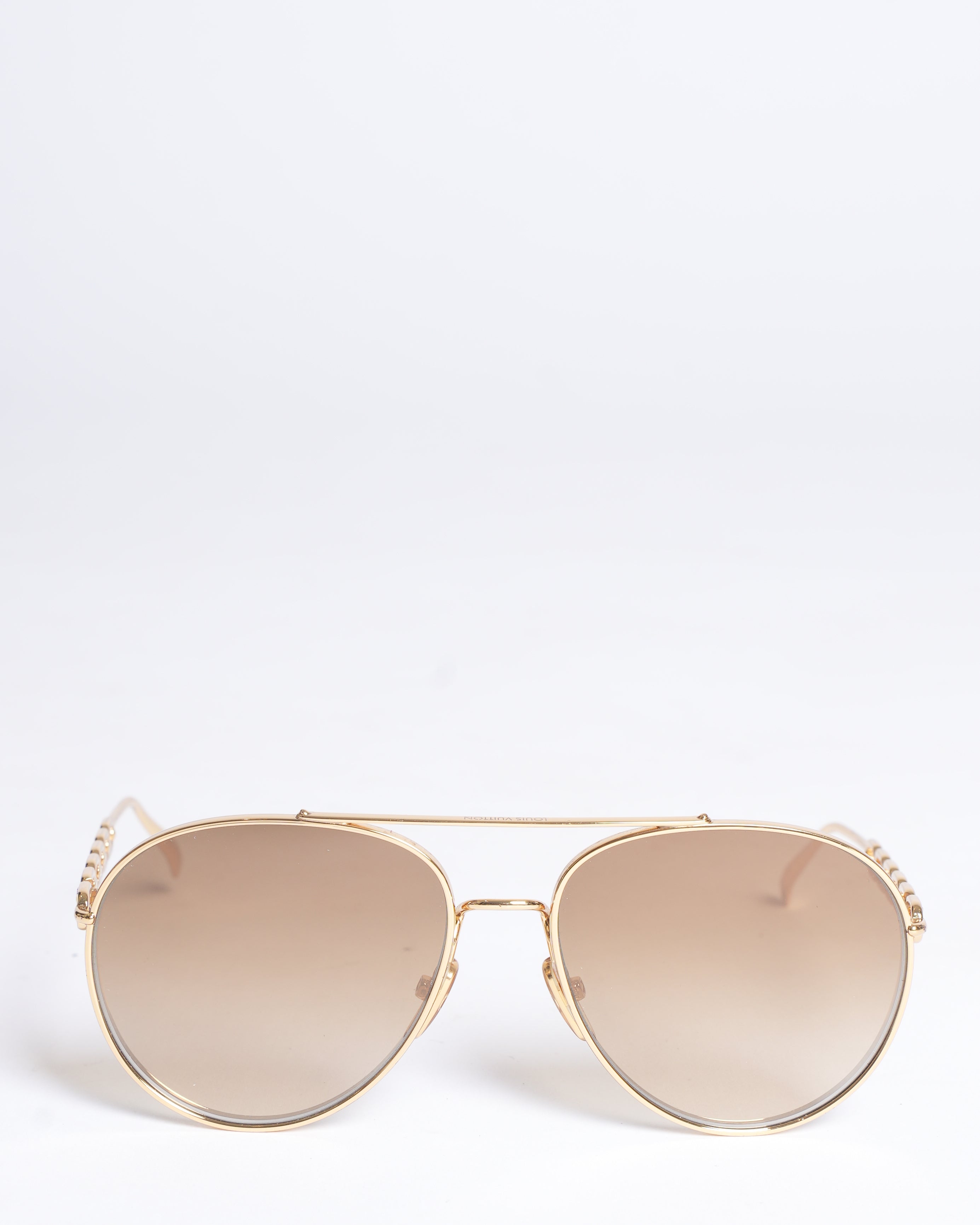 LV Aviator Chain Pilot Sunglasses