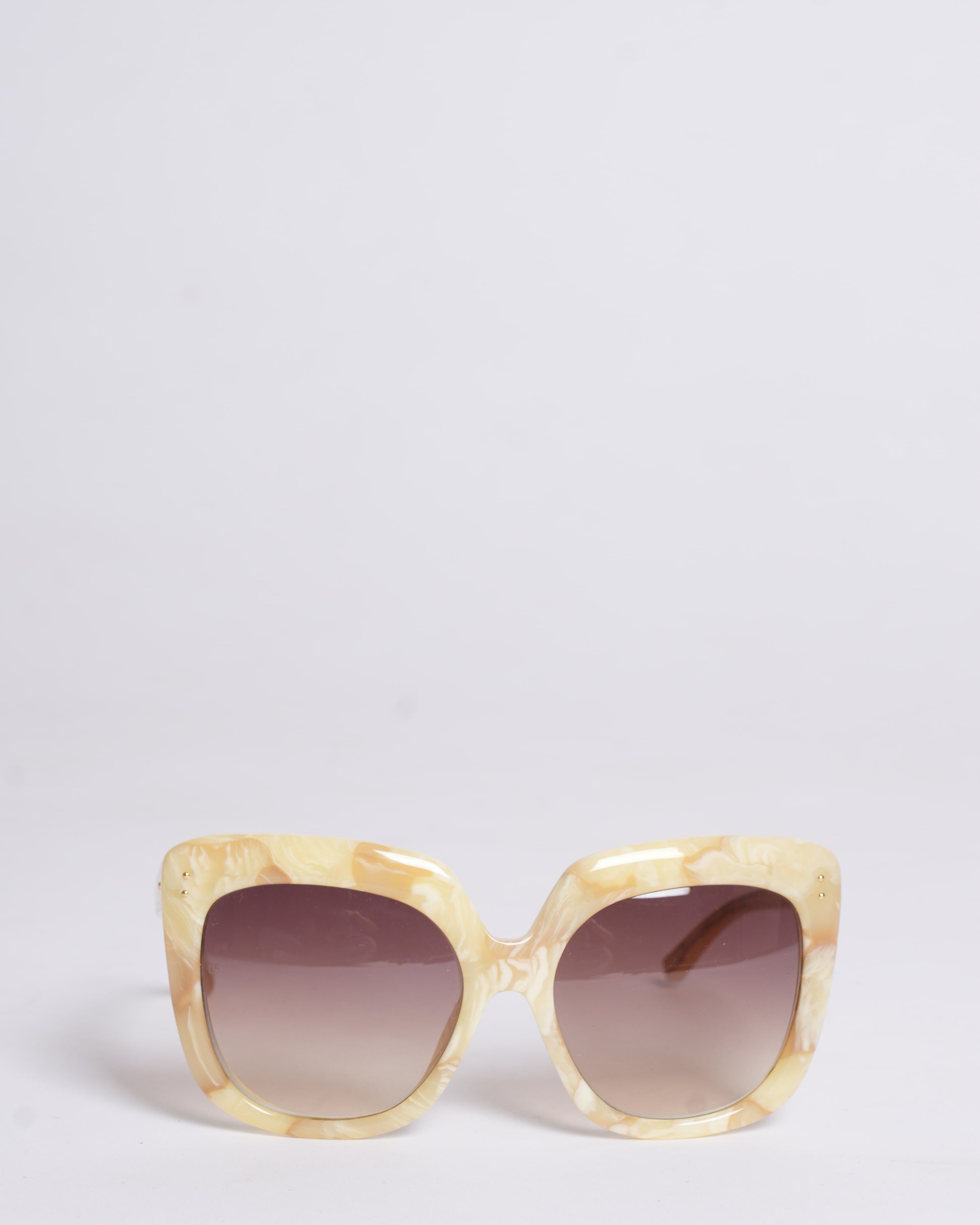 Linda Farrow Novelty Oversized Square Sunglasses