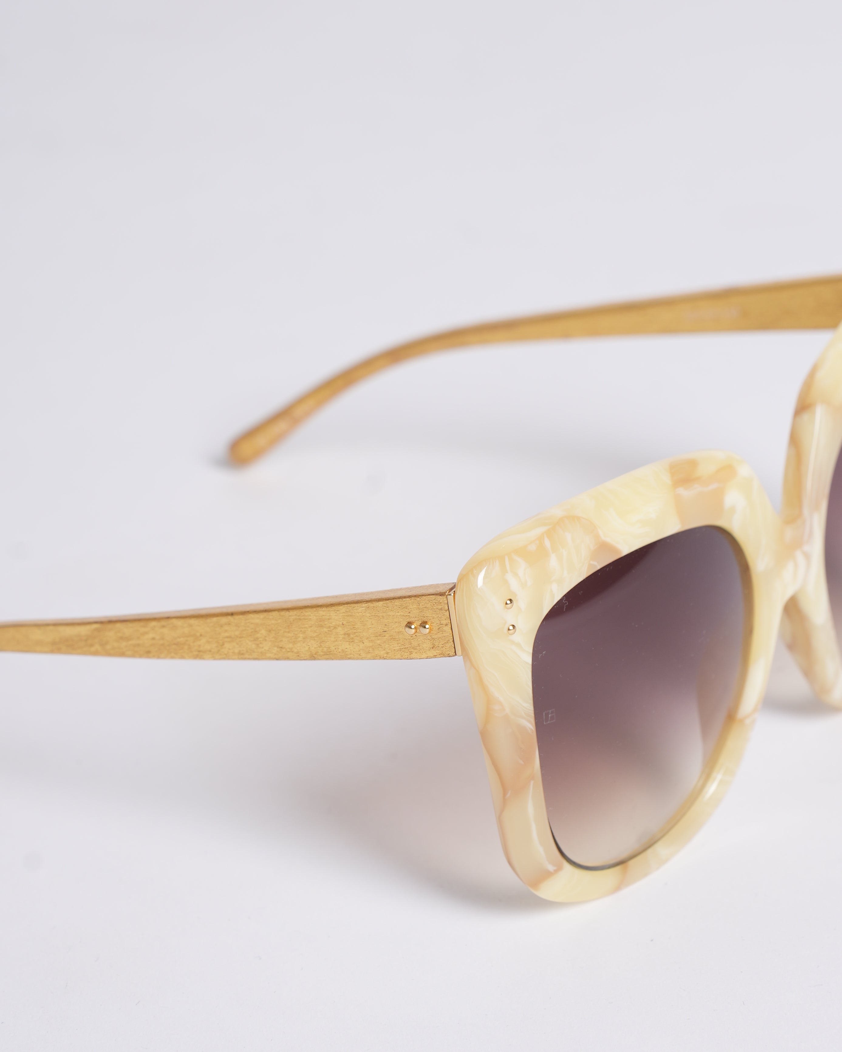 Linda Farrow Novelty Oversized Square Sunglasses