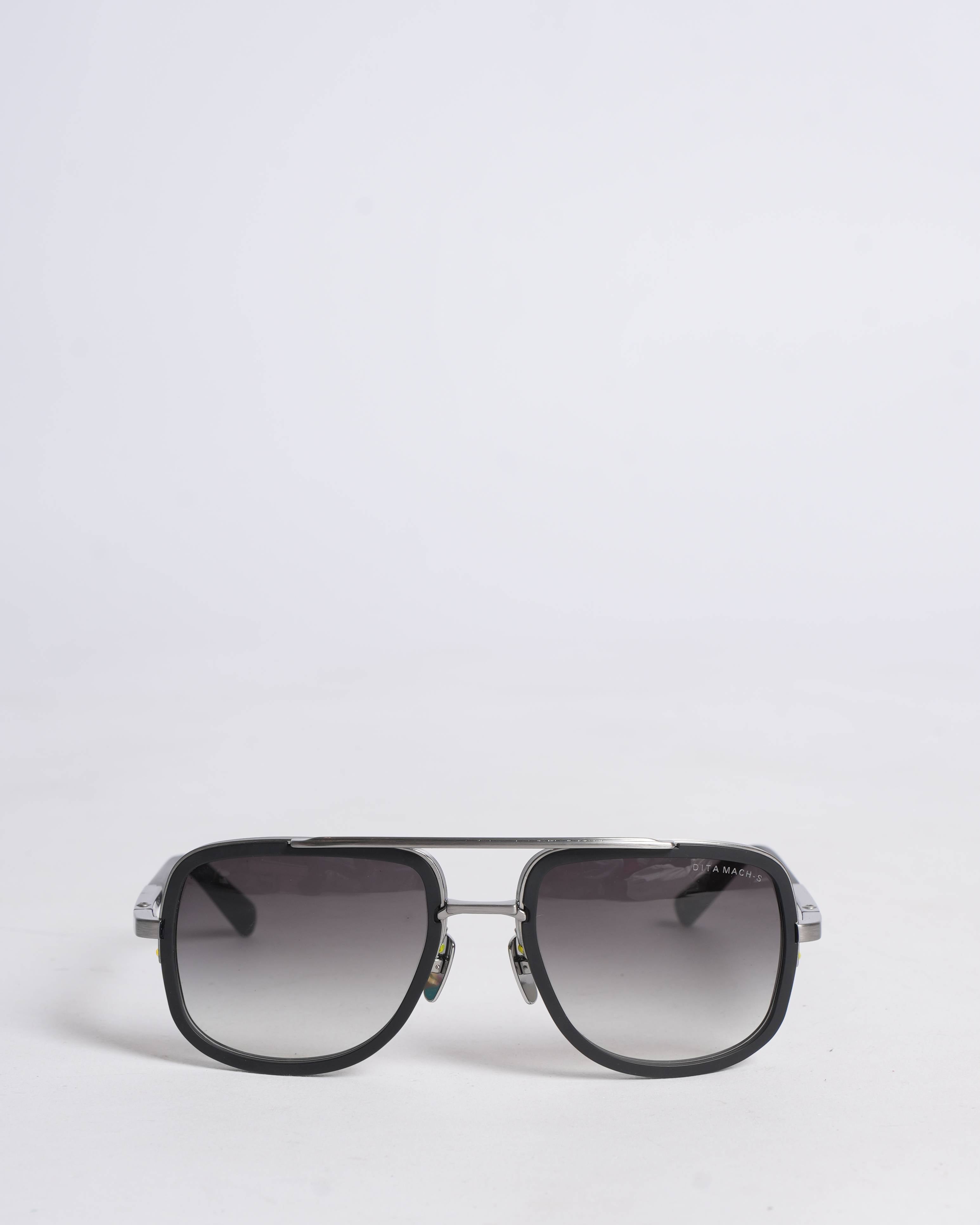 New Dita mach one silver frame sunglasses