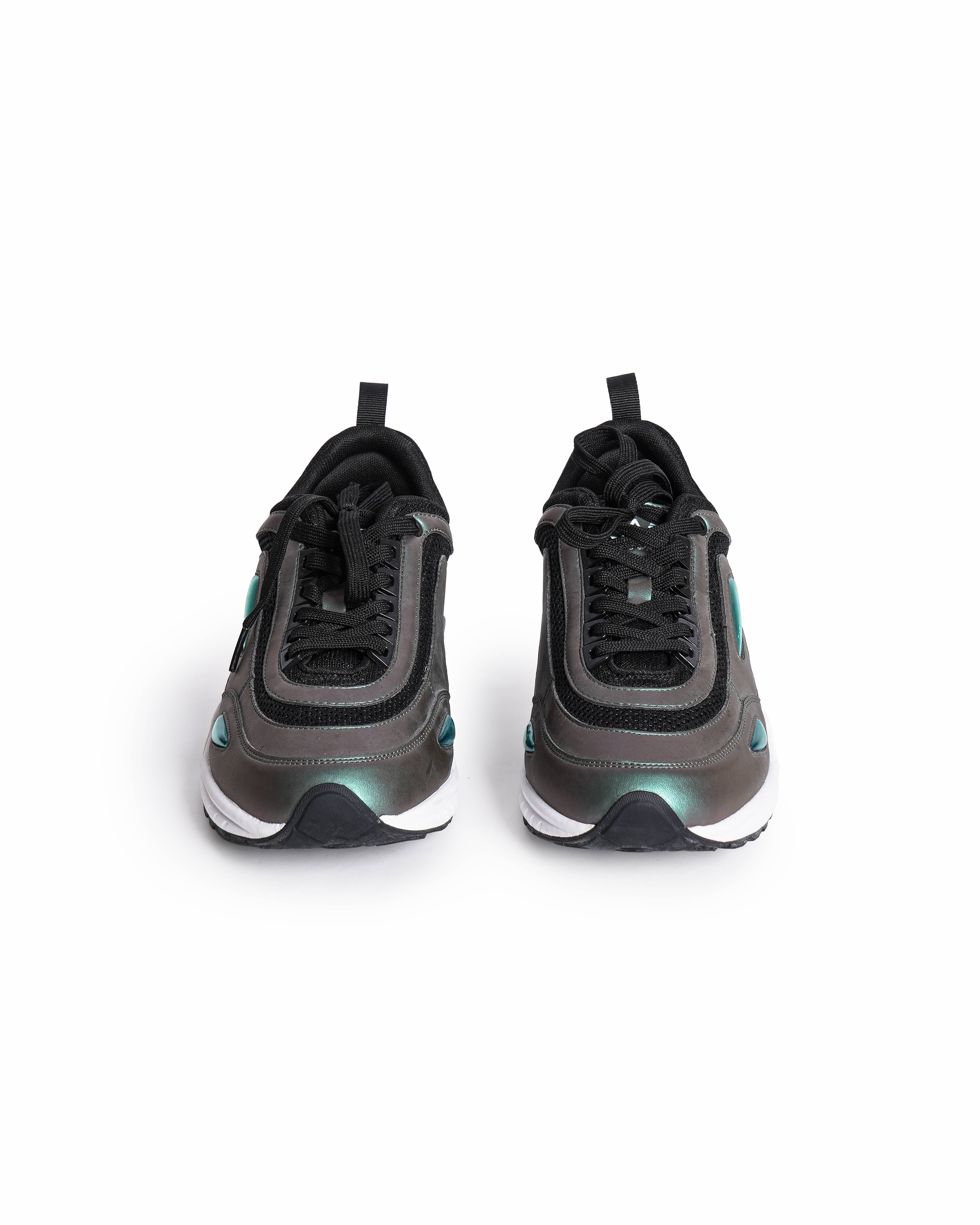 Emporio Armani EA7 Men's Iridescent Black Scarab Sneakers