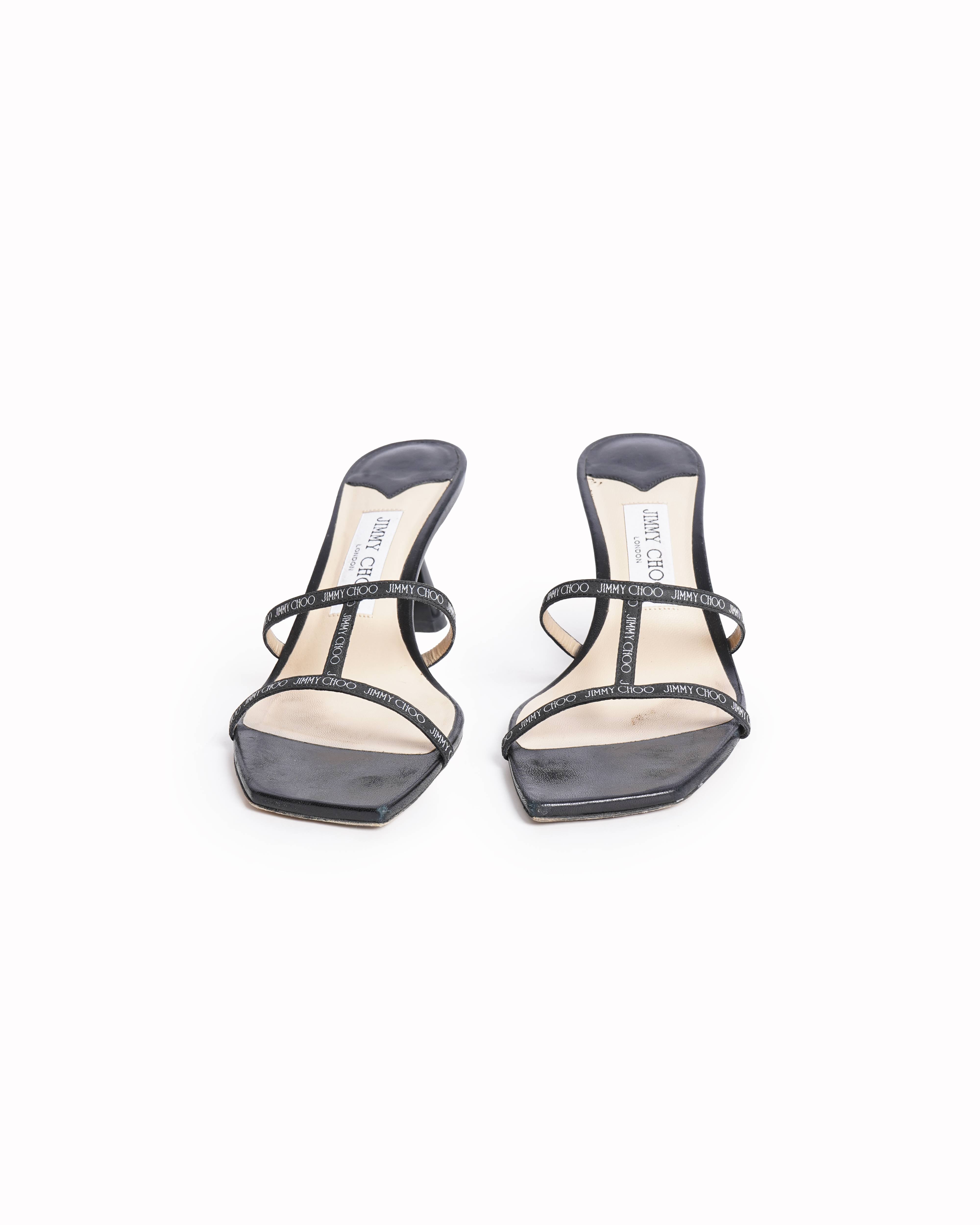 Jimmy Choo Ria Mule With Kick Heel