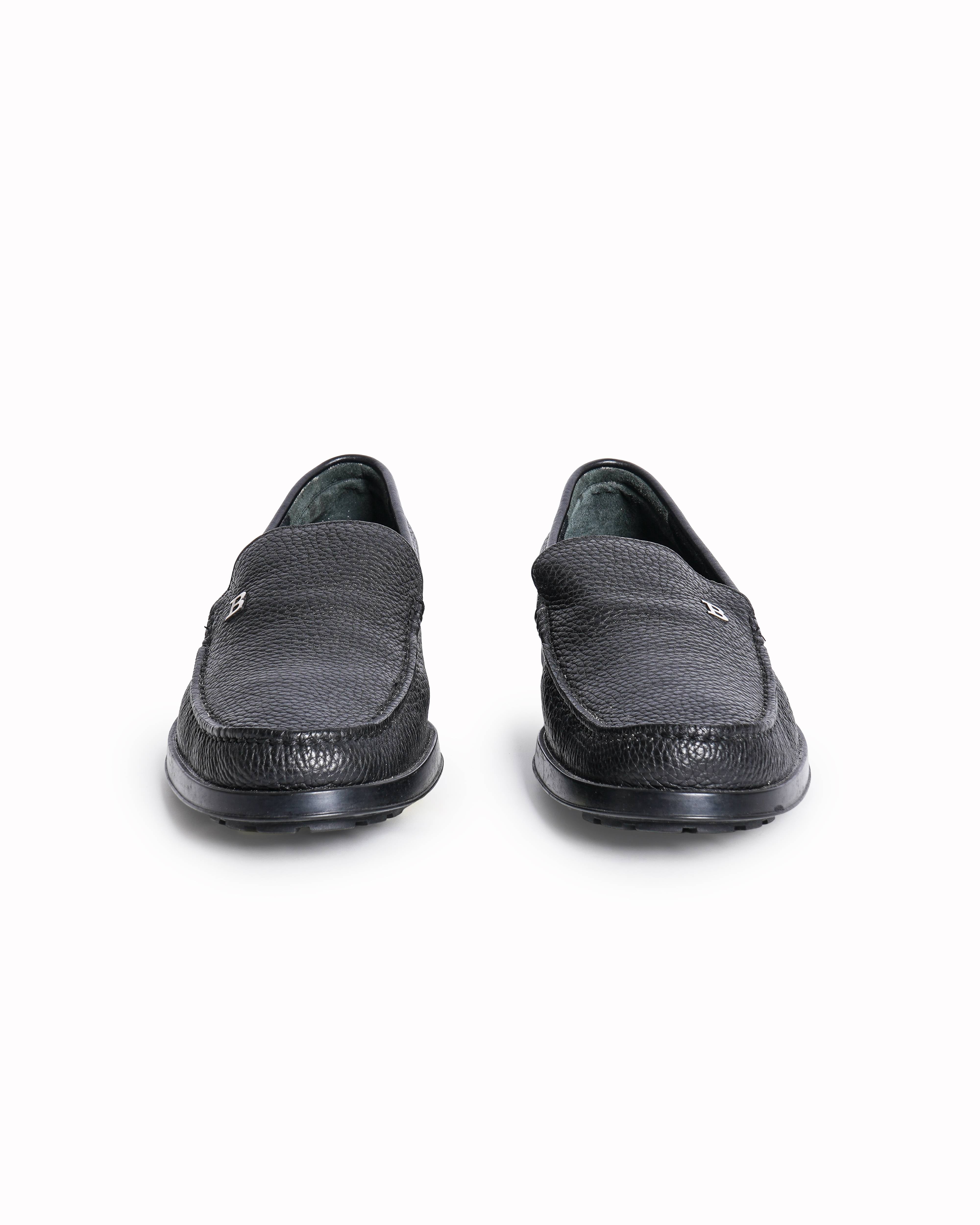 Bally Men’s Pebbled Leather Loafers