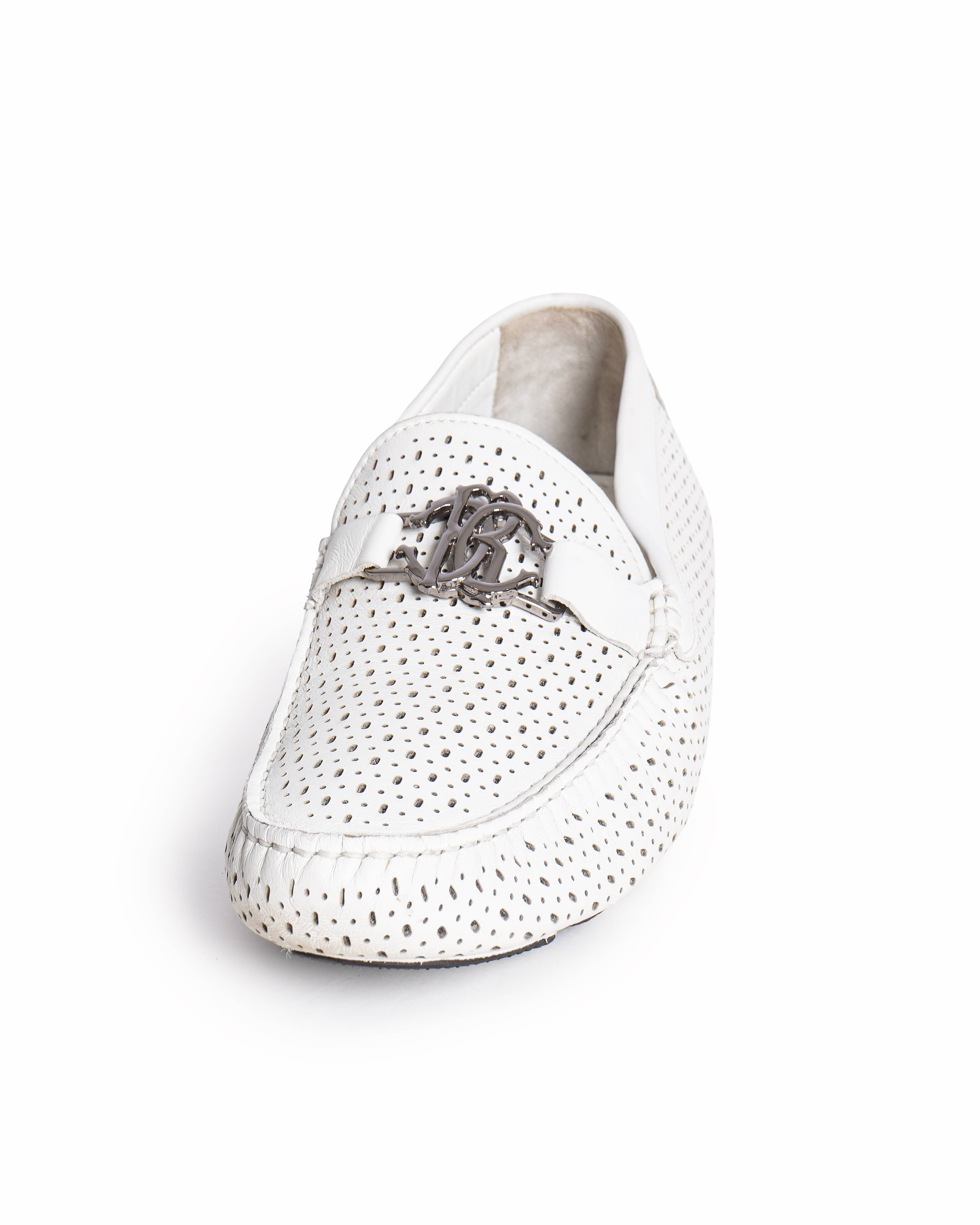 Roberto Cavalli Men's Loafers In White