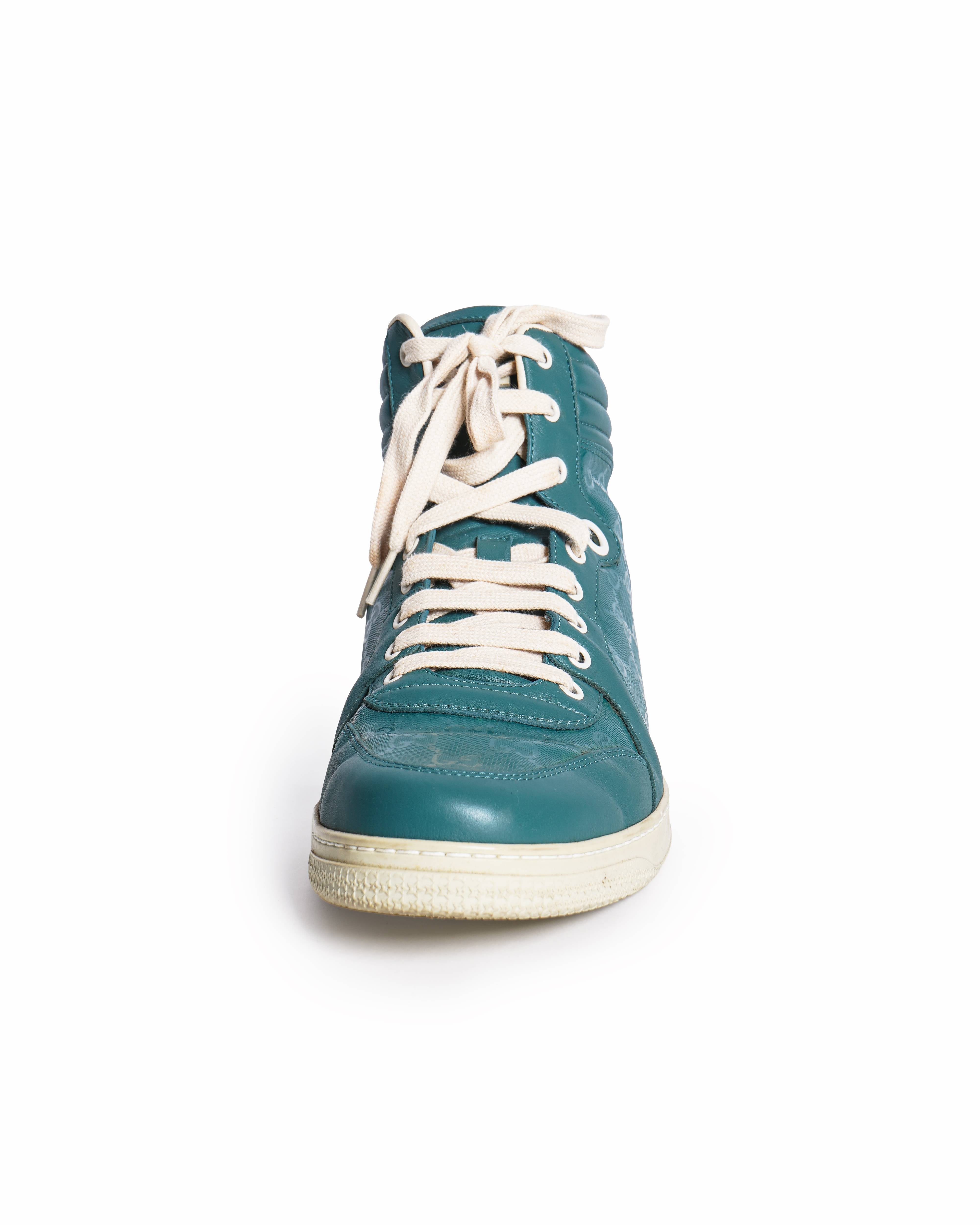 Gucci Men’s GG Imprimé High-Top Sneakers