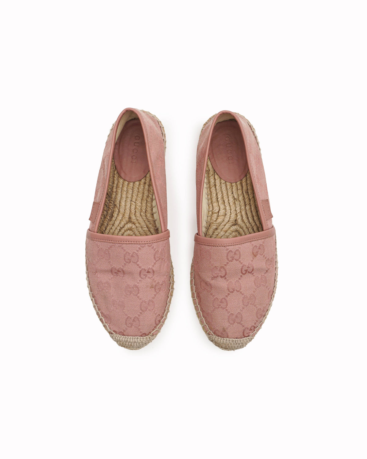 Gucci Pink GG Canvas Espadrilles