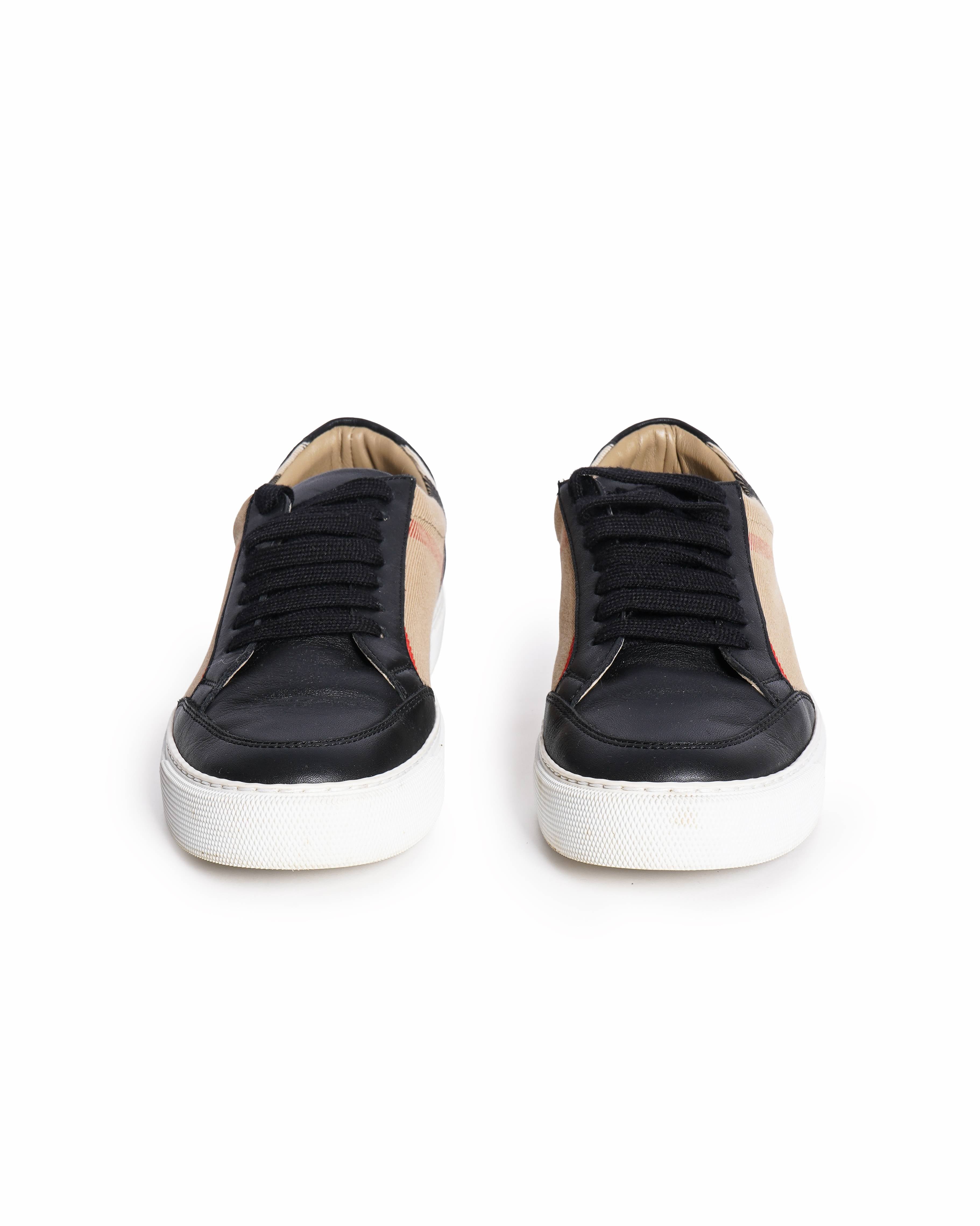 Burberry Women's House Check Canvas & Leather Sneakers