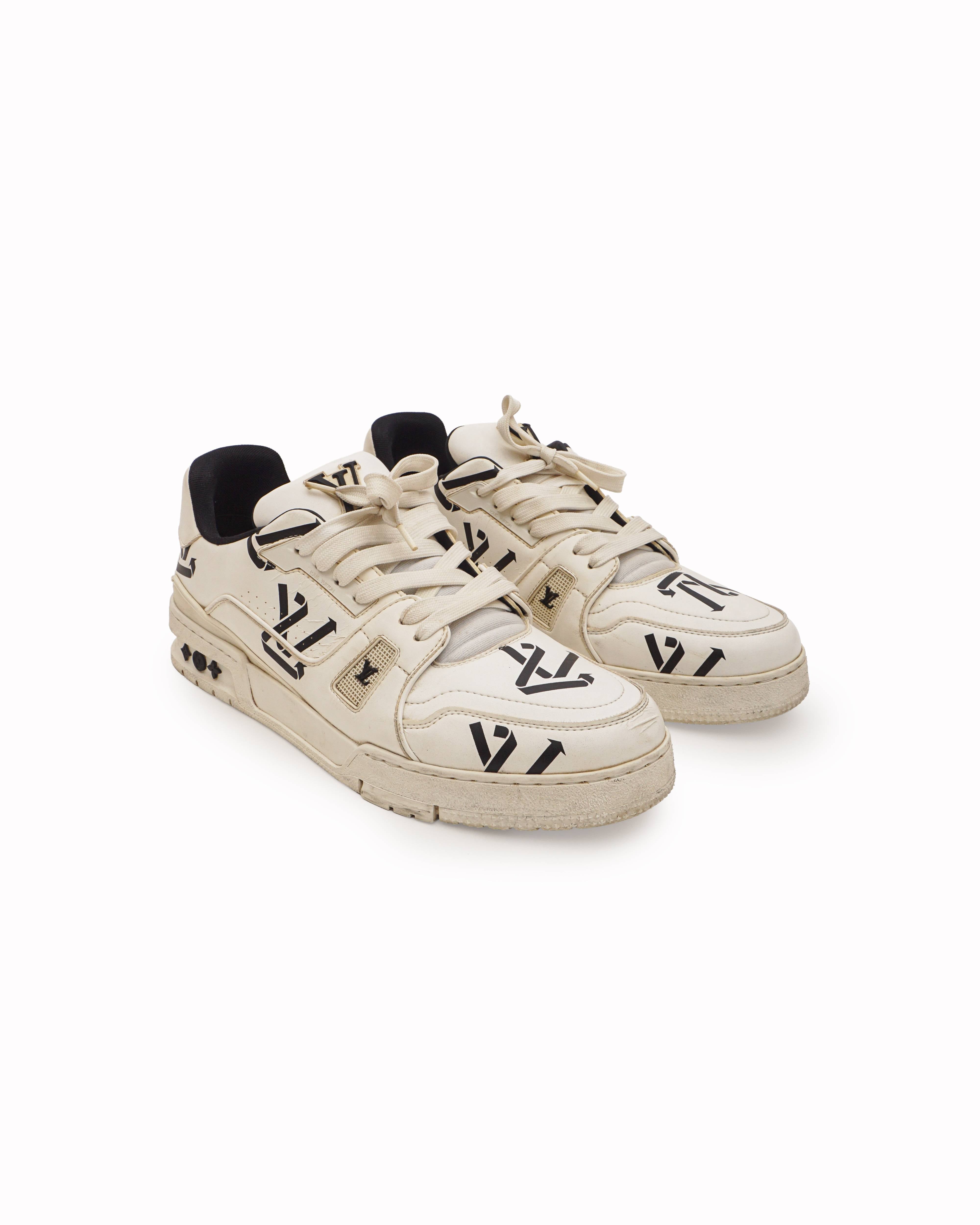 Louis Vuitton Sustainable LV Trainer White & Black Men's Sneakers