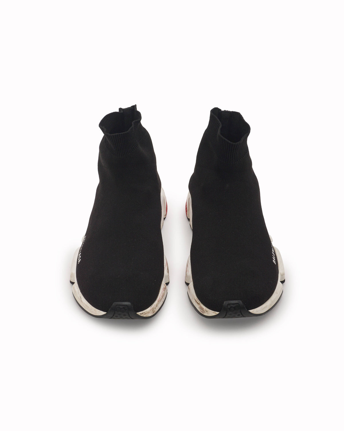 Balenciaga Black Knit Speed Men's Sneakers