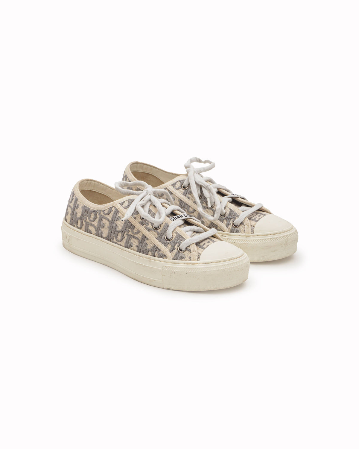 Walk'N'Dior Sneakers Stone Grey Dior Oblique Cotton