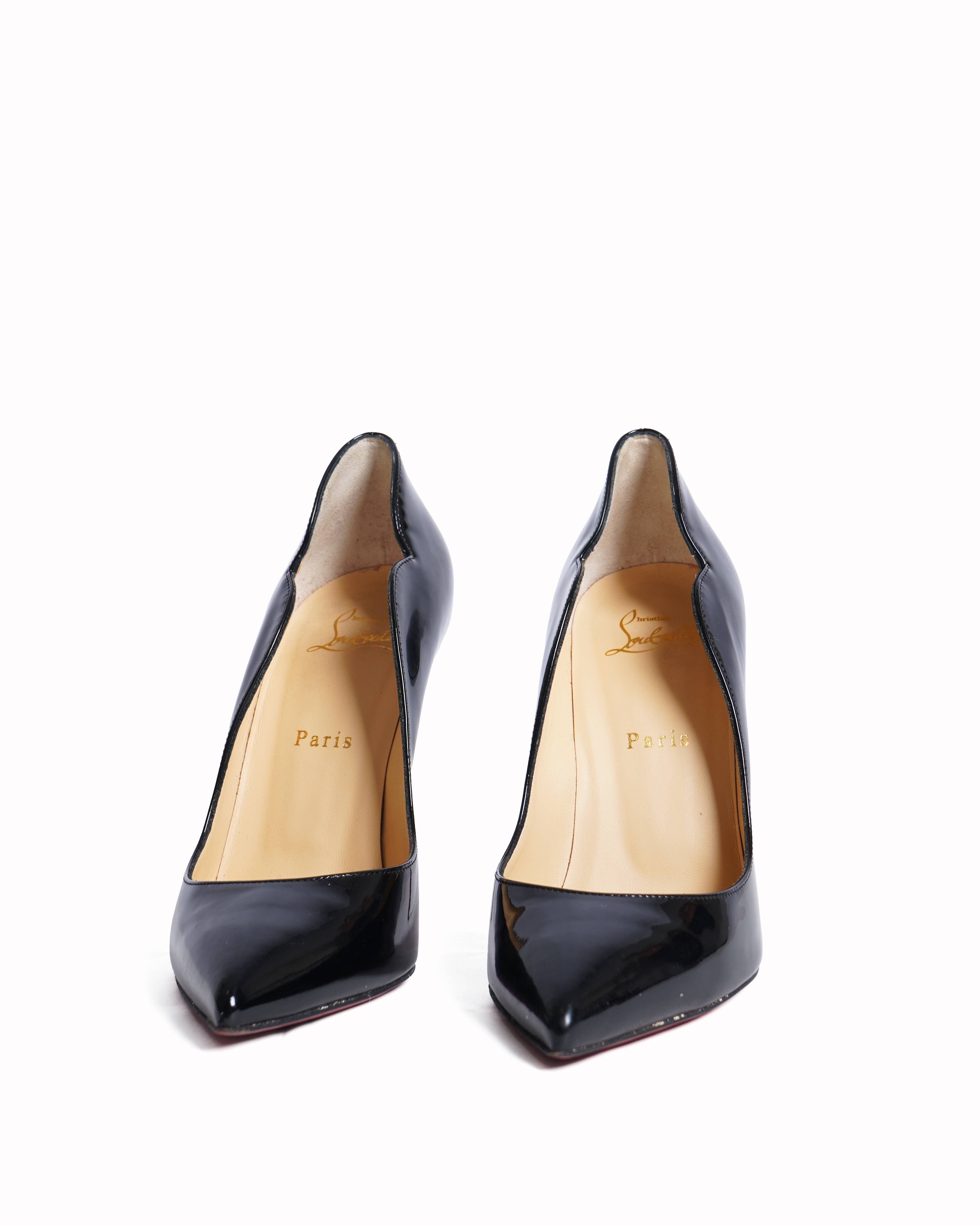 Christian Louboutin Black
Patent Leather Hot Chick Pumps