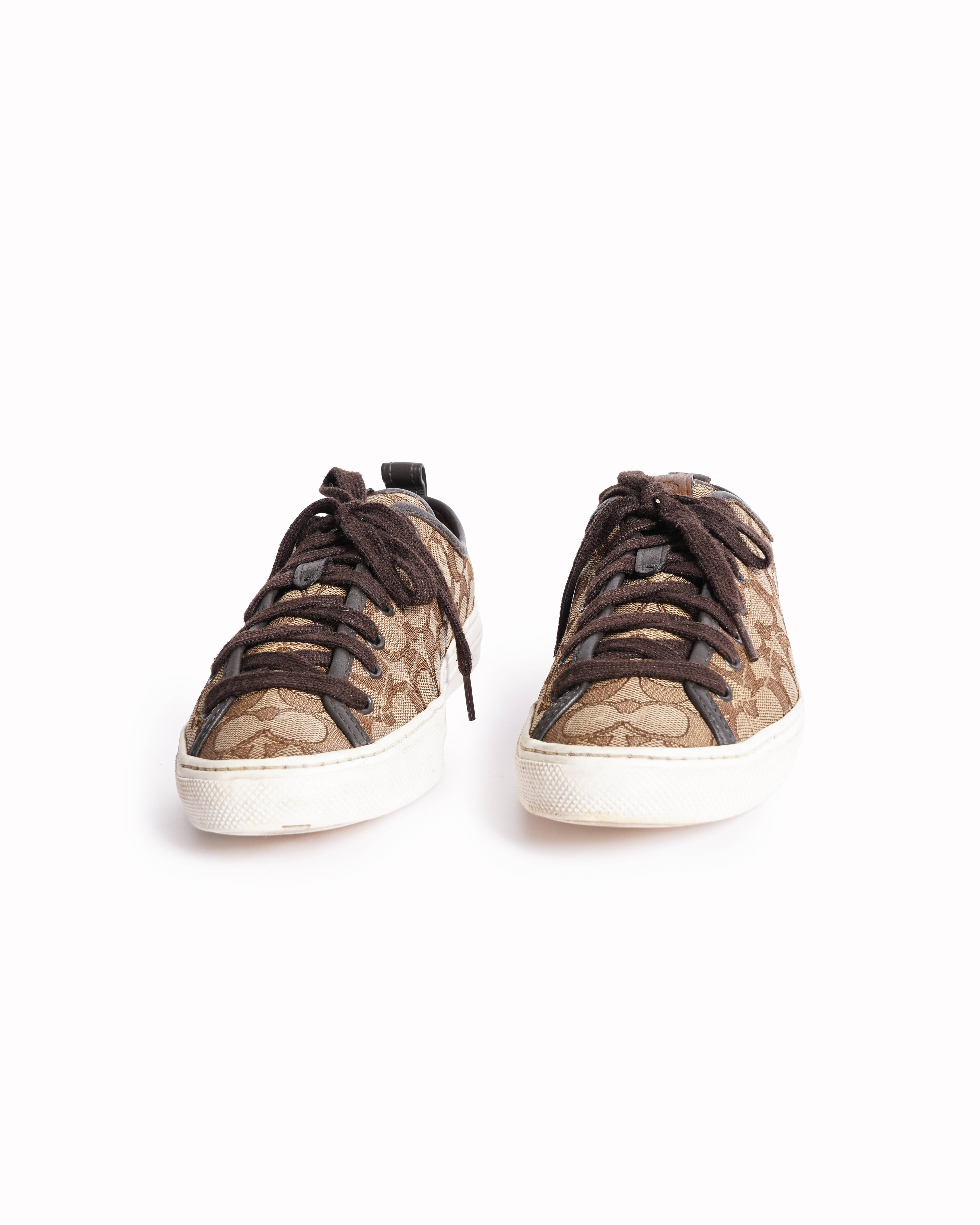Coach Canvas Lace Up Women's Shoes