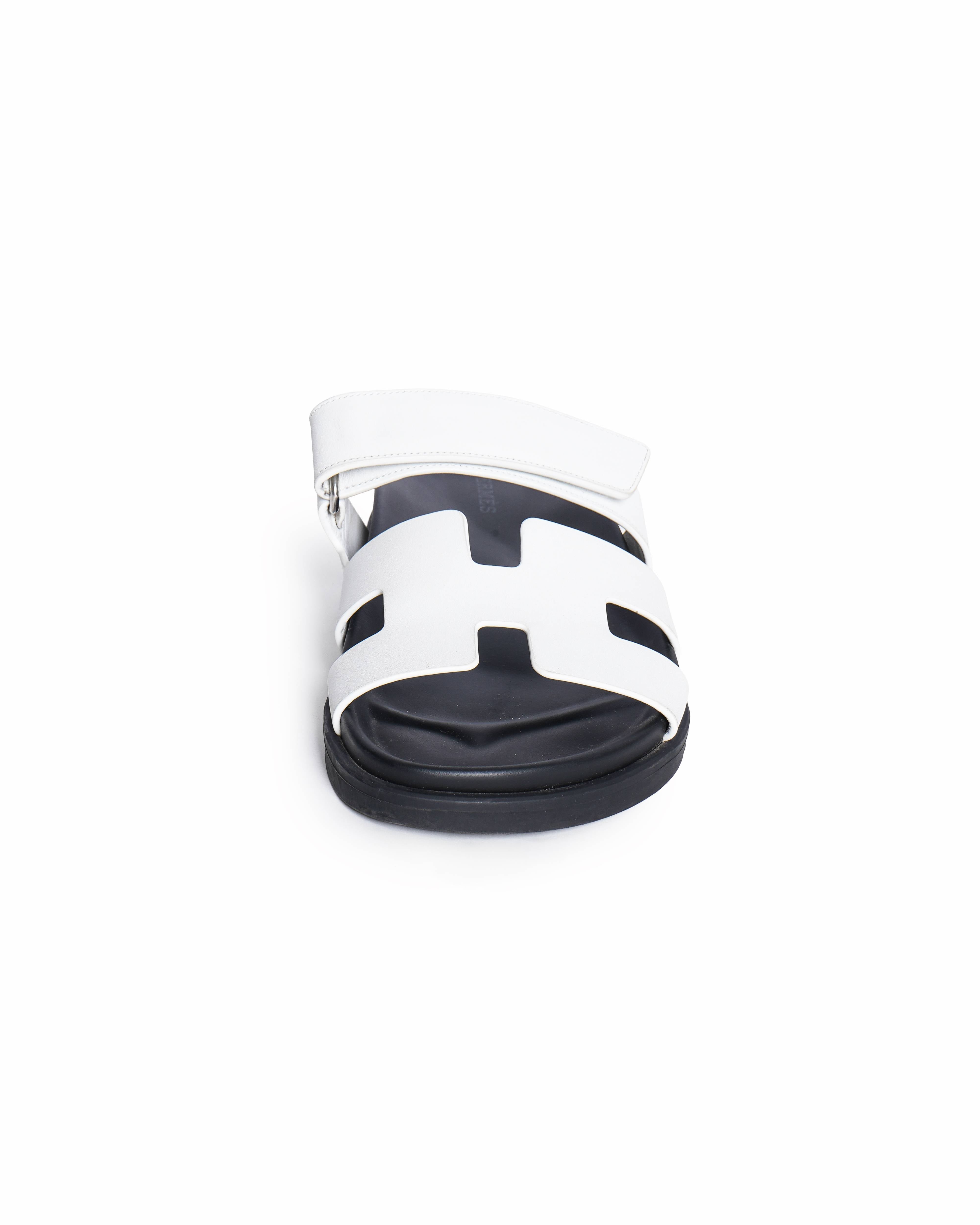 Hermès Chypre White Sandals