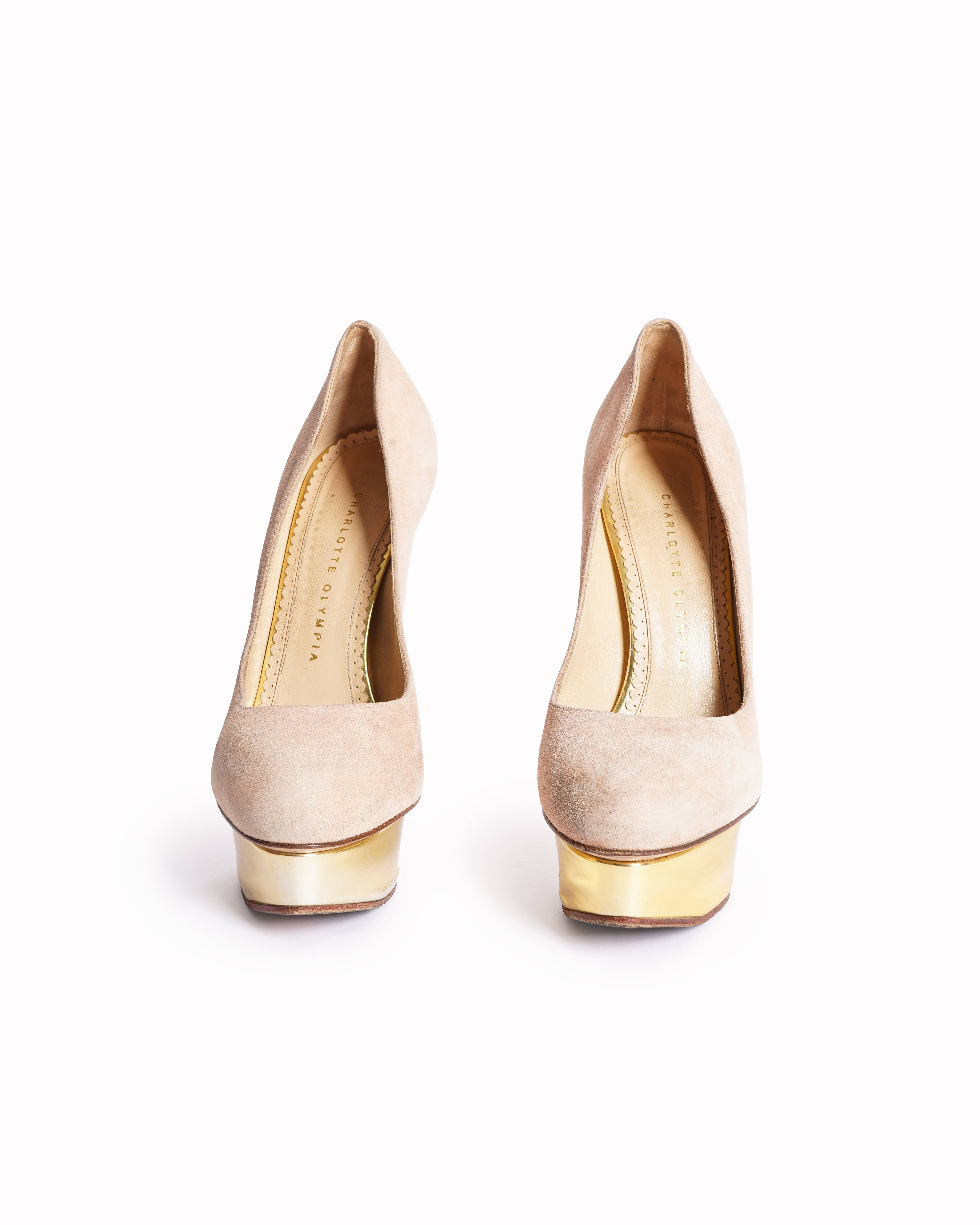 Charlotte Olympia Pumps In Mauve Pink