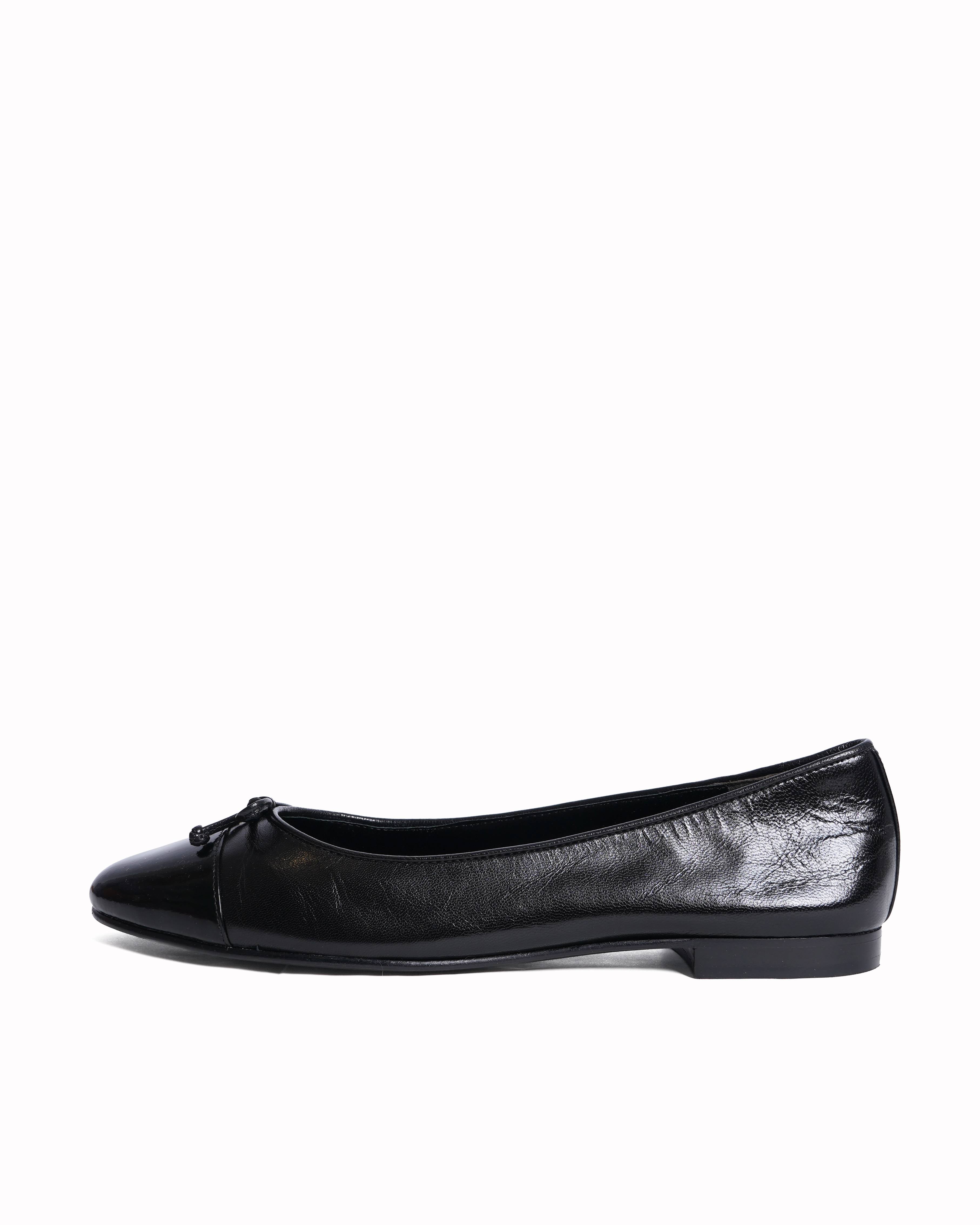 New Tory burch black ballet flats with bow