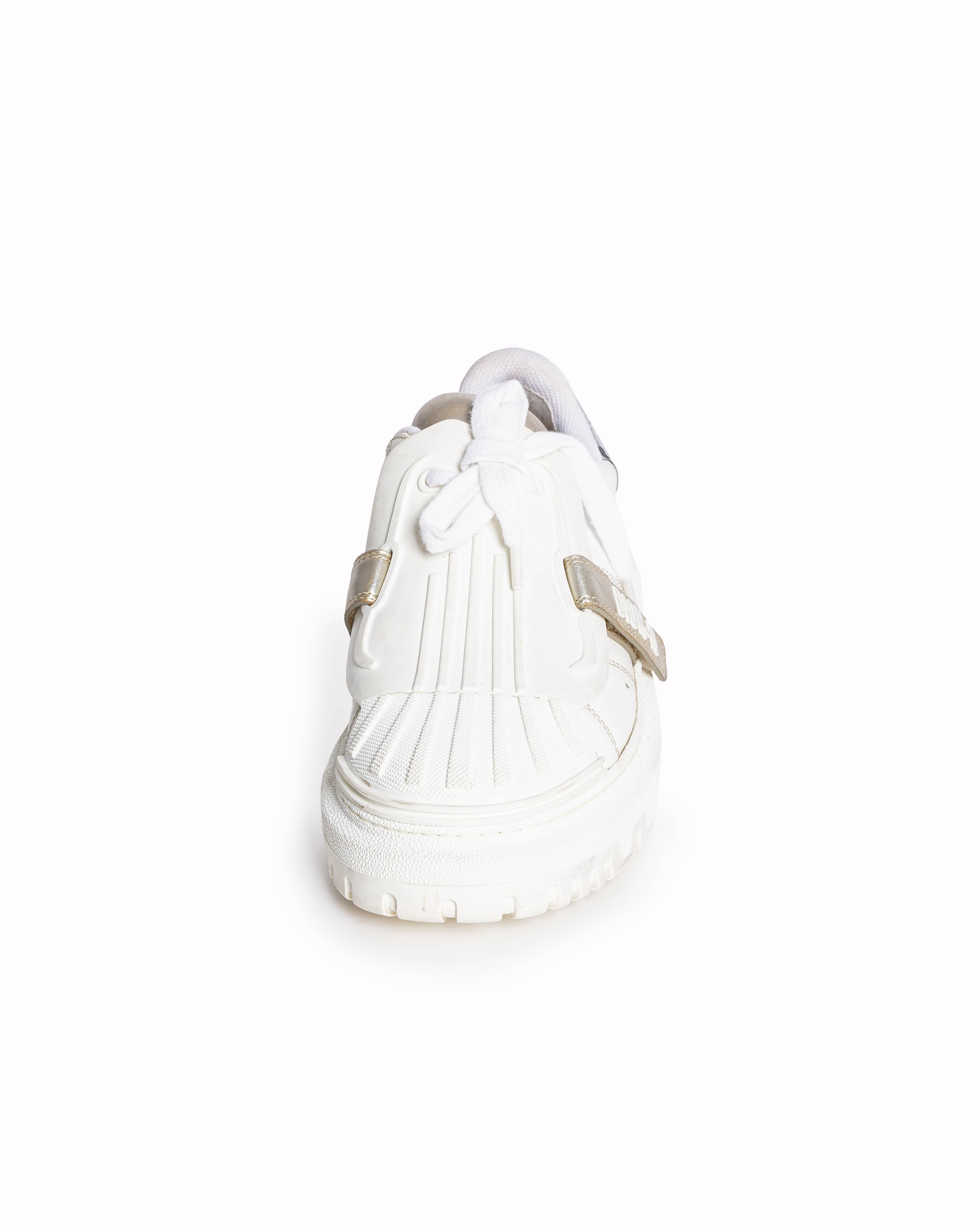 Christian Dior White Leather Dior ID Low Top Sneakers