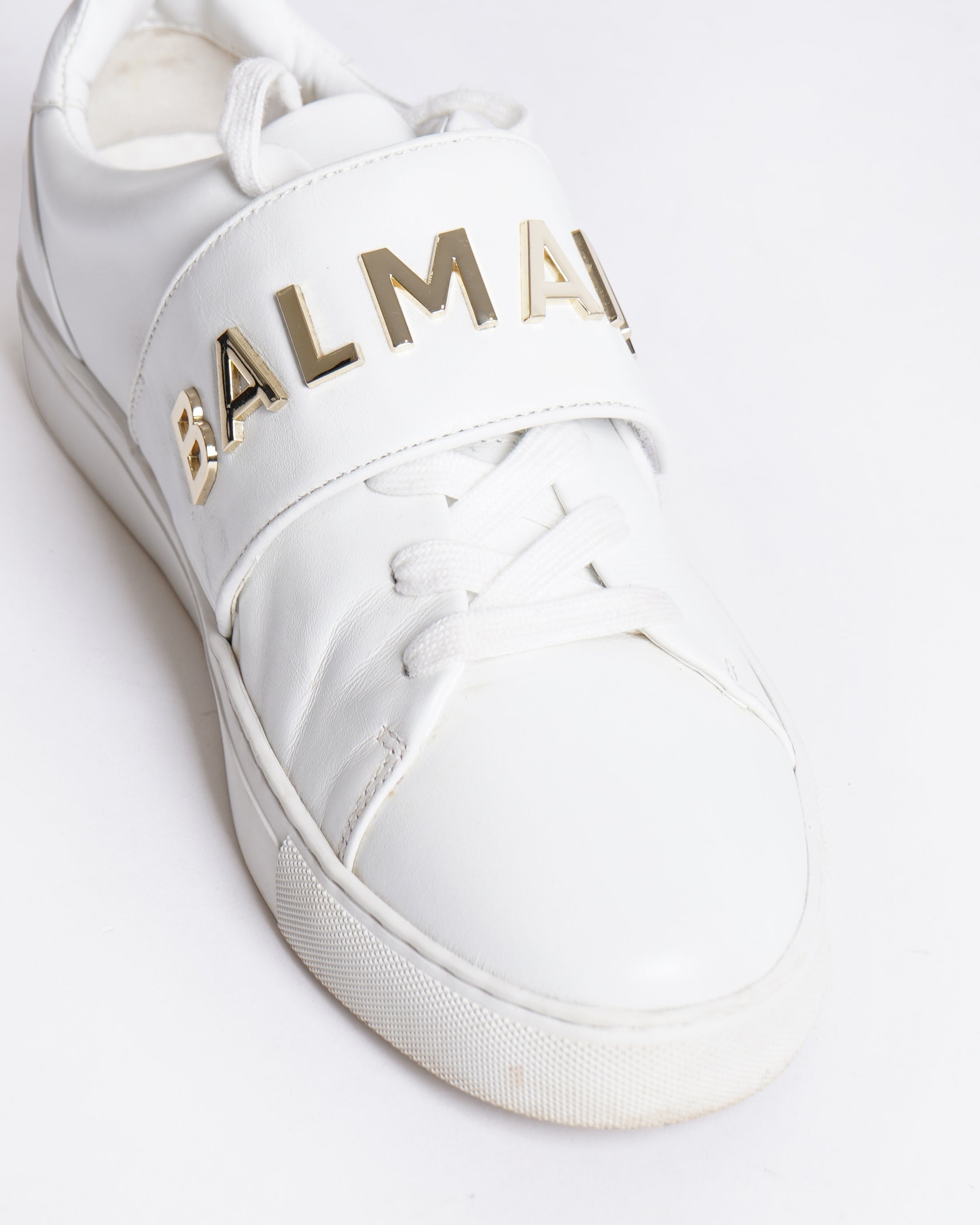 BALMAIN WHITE LOGO SNEAKERS