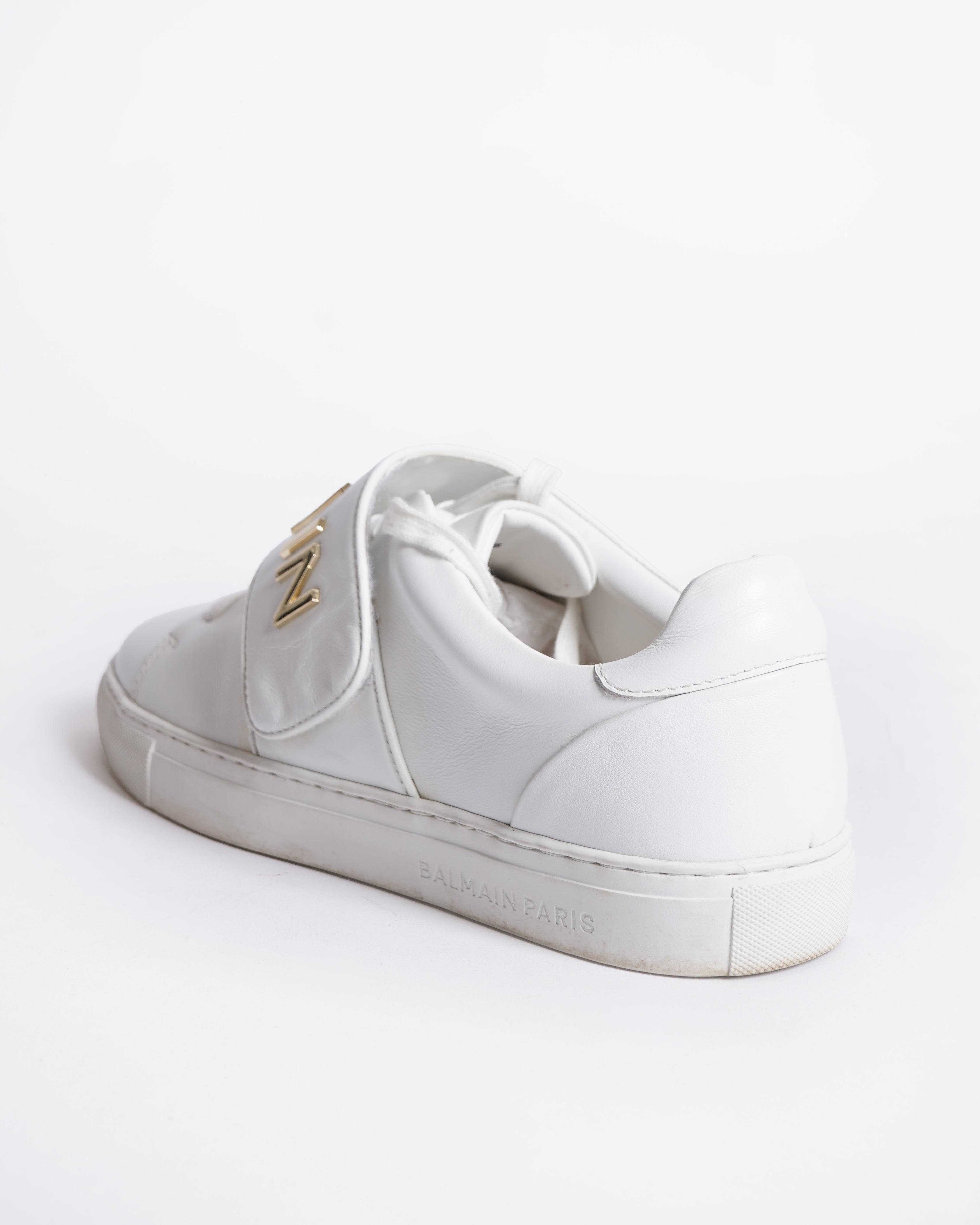 BALMAIN WHITE LOGO SNEAKERS
