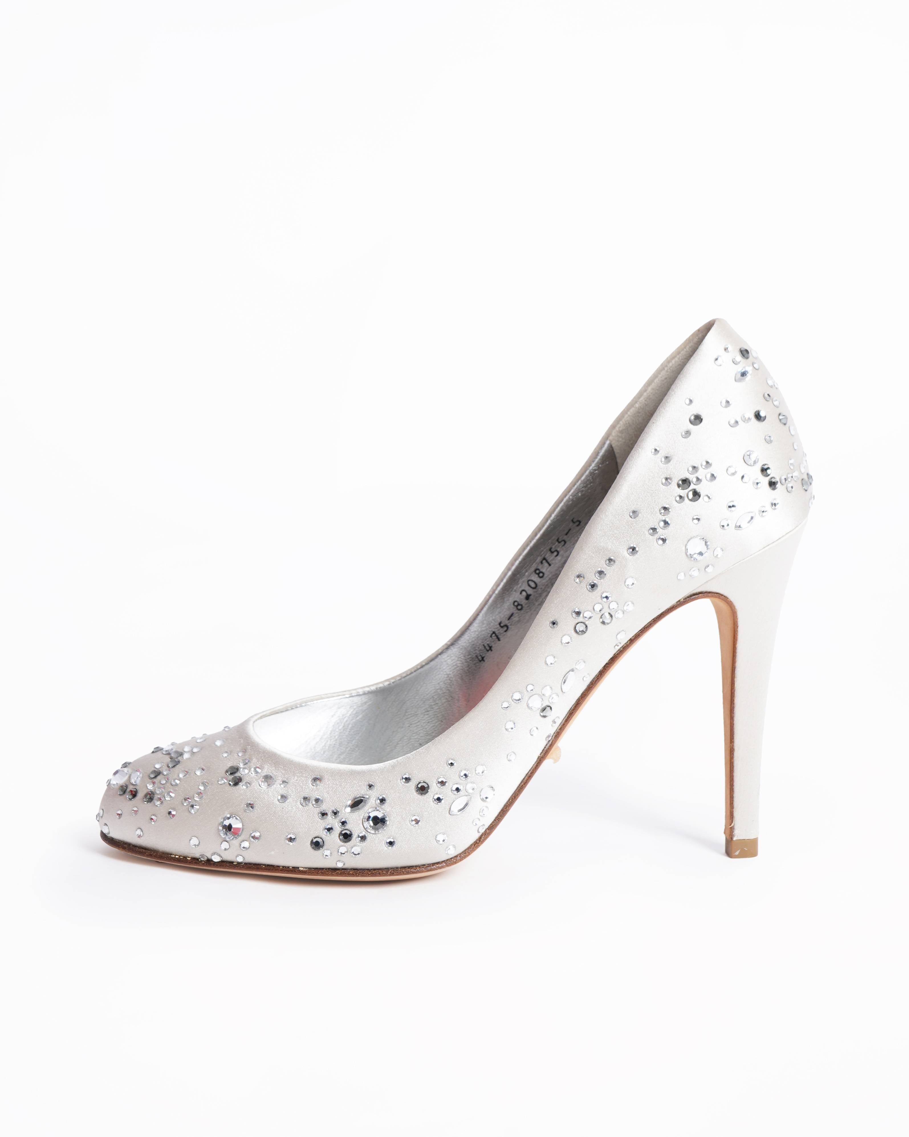 Gina audrey crystal embellished pumps