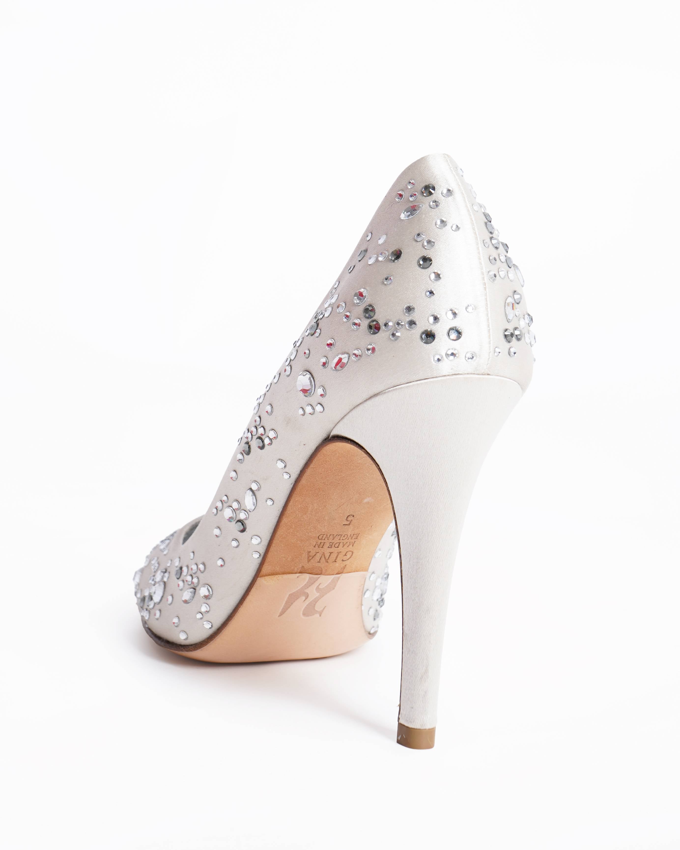 Gina audrey crystal embellished pumps