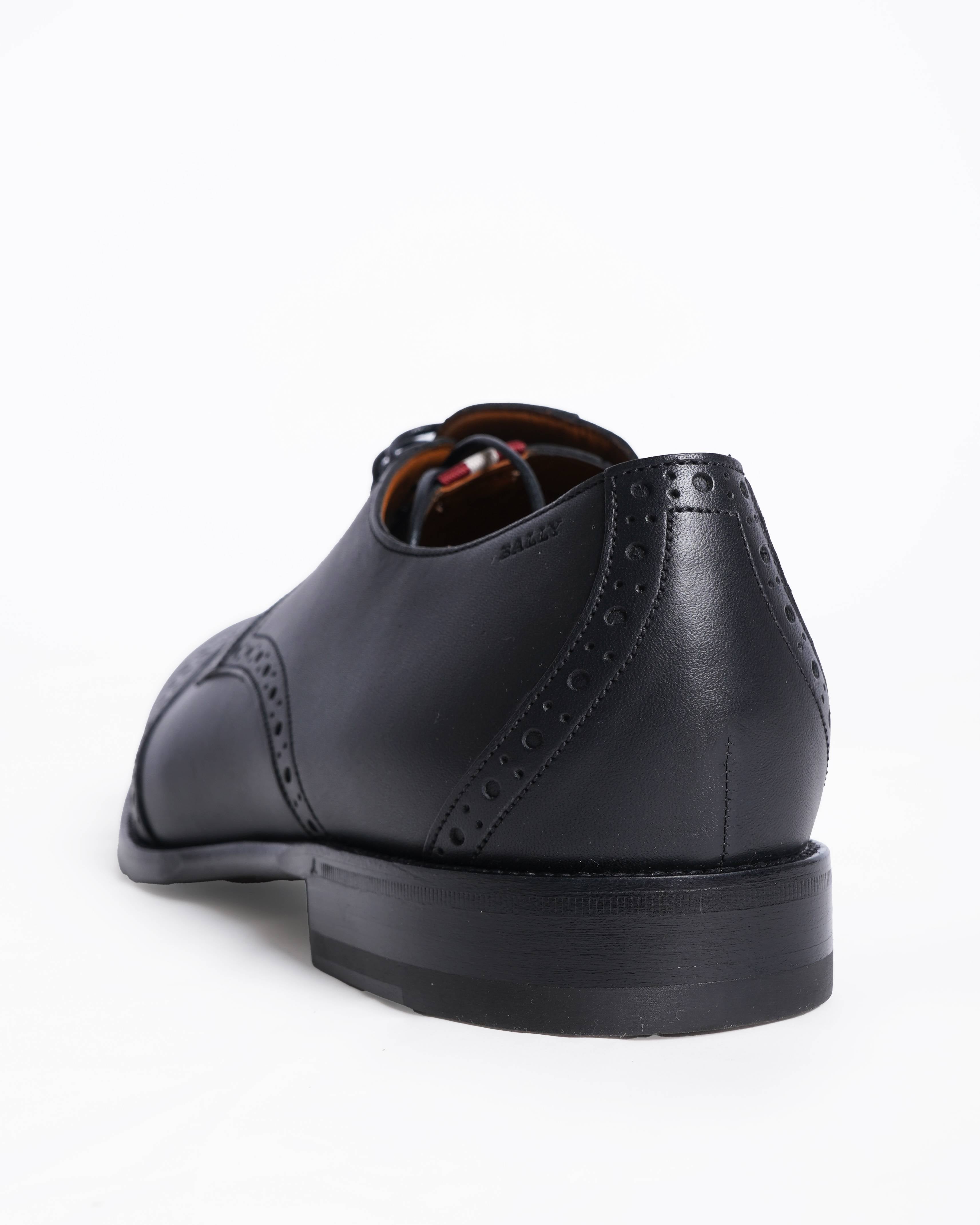 New Bally Men's Eduard Berby In Black Leather
