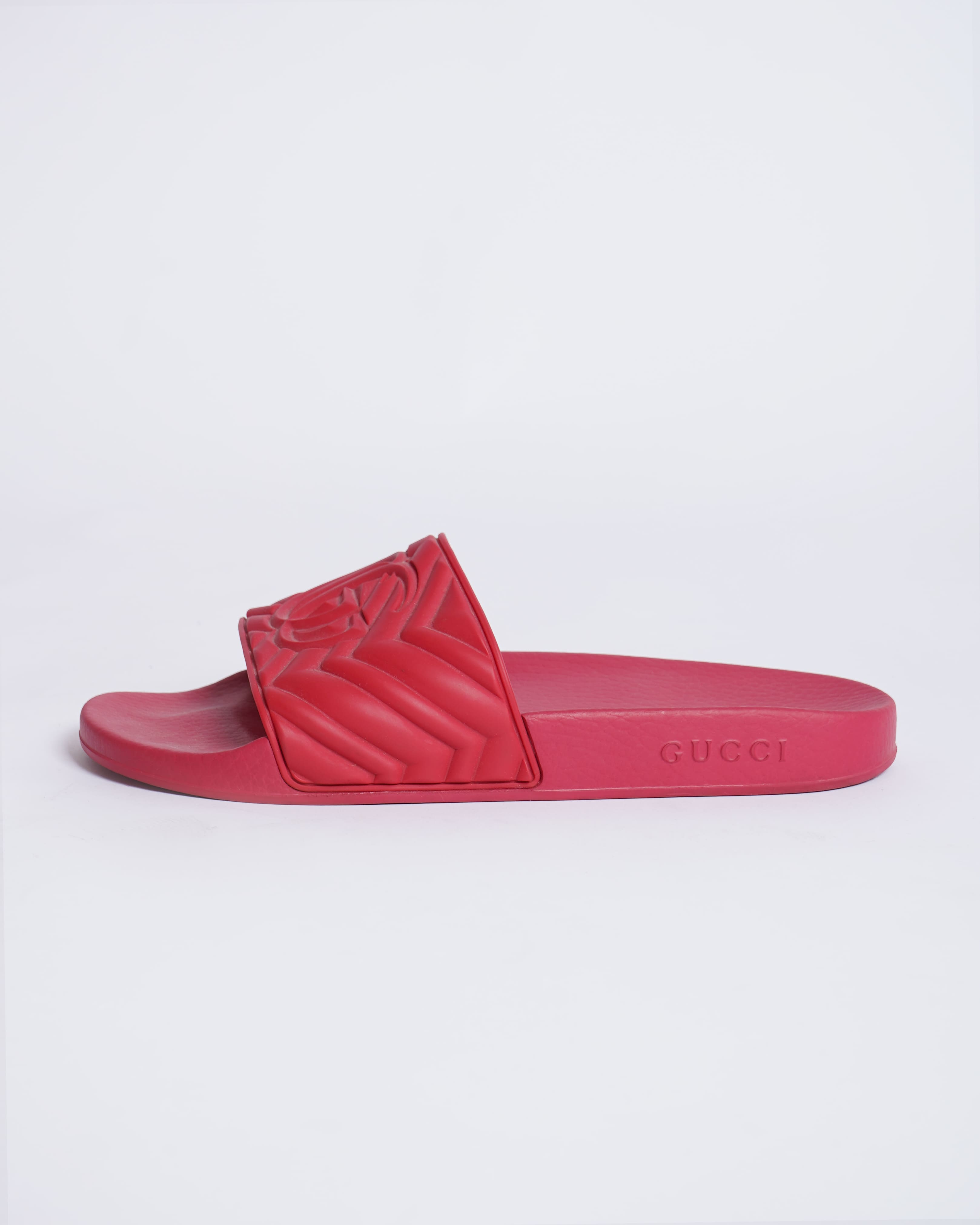 Gucci Men's Slides In Red