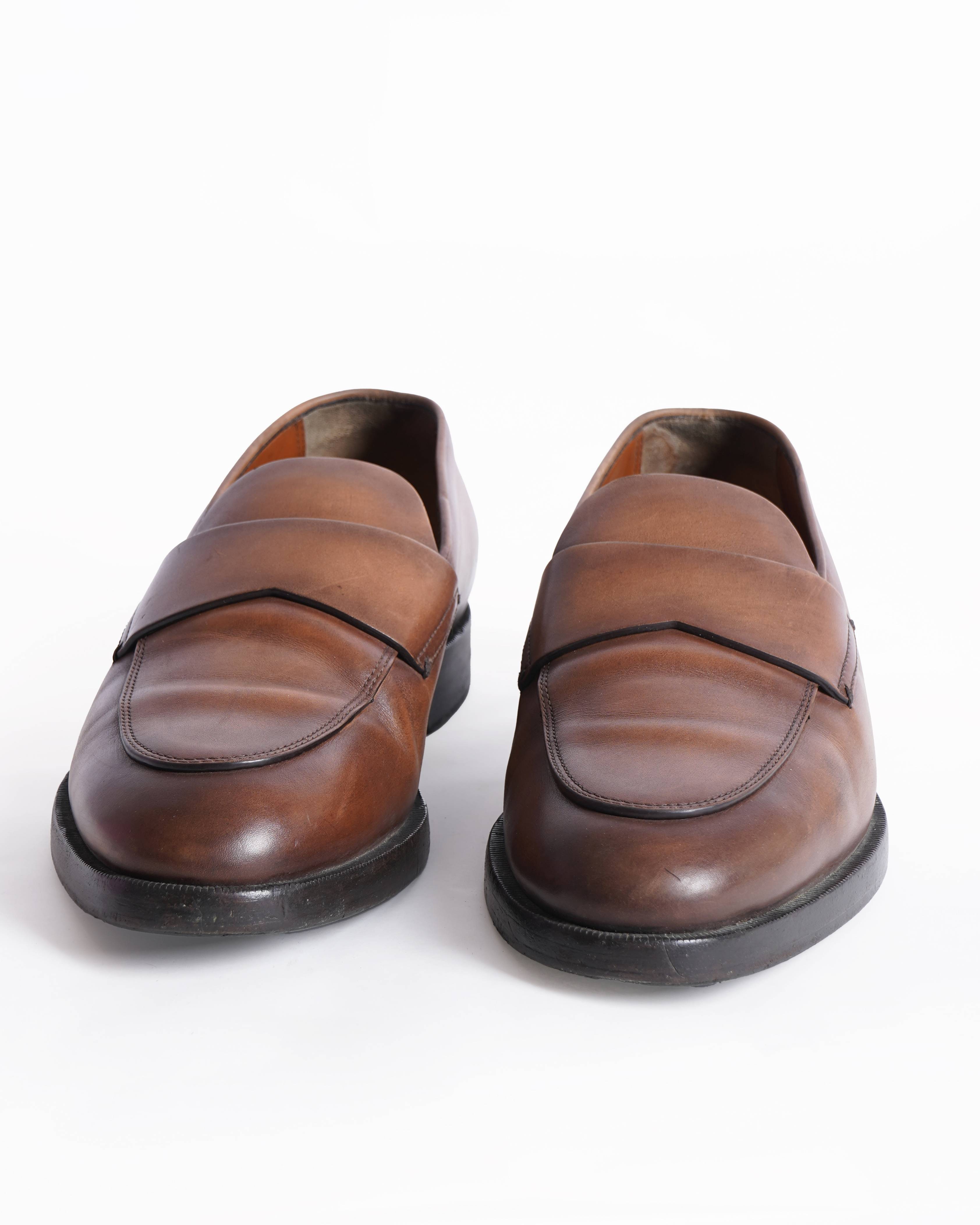 Zegna Leather torino loafers