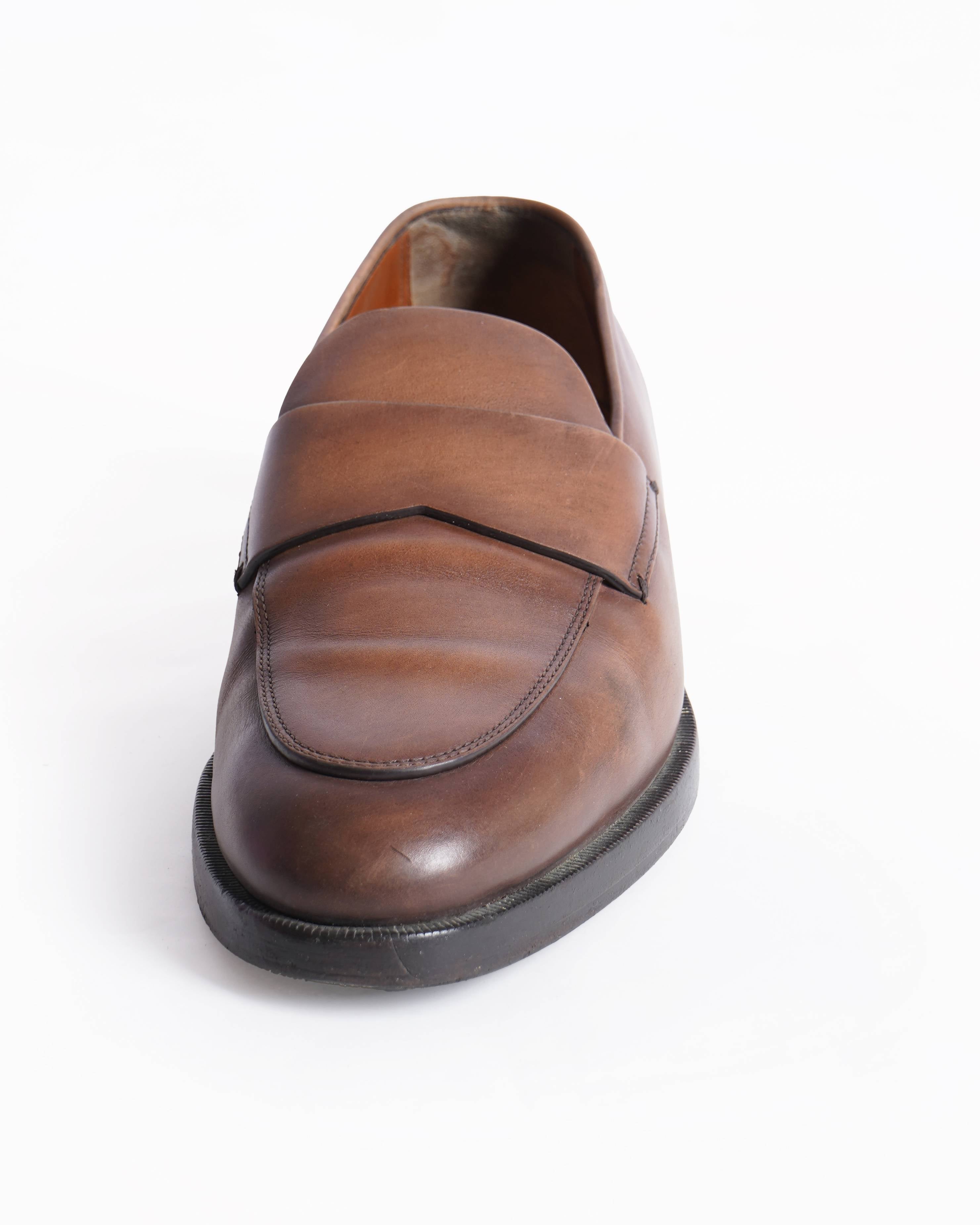 Zegna Leather torino loafers