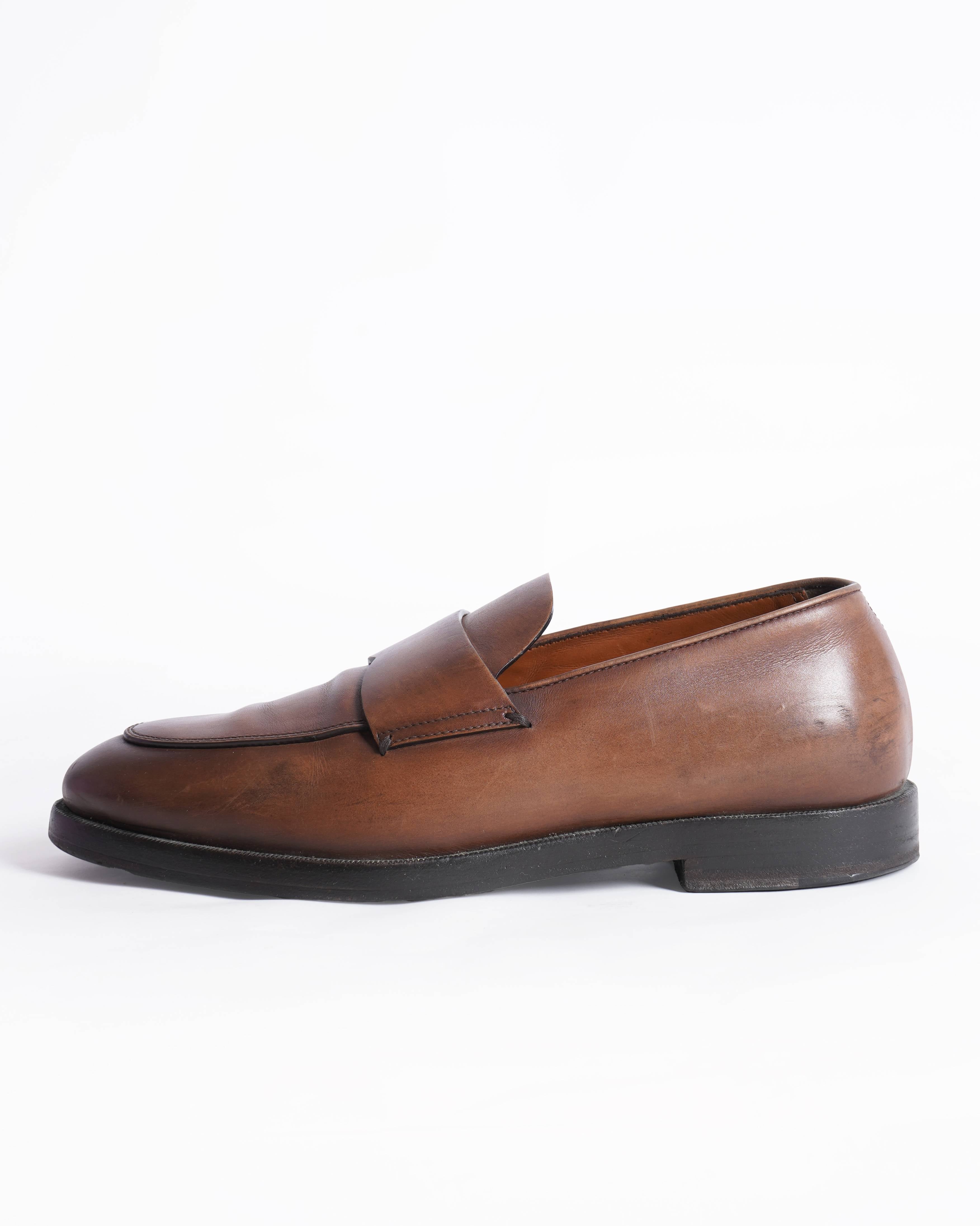 Zegna Leather torino loafers