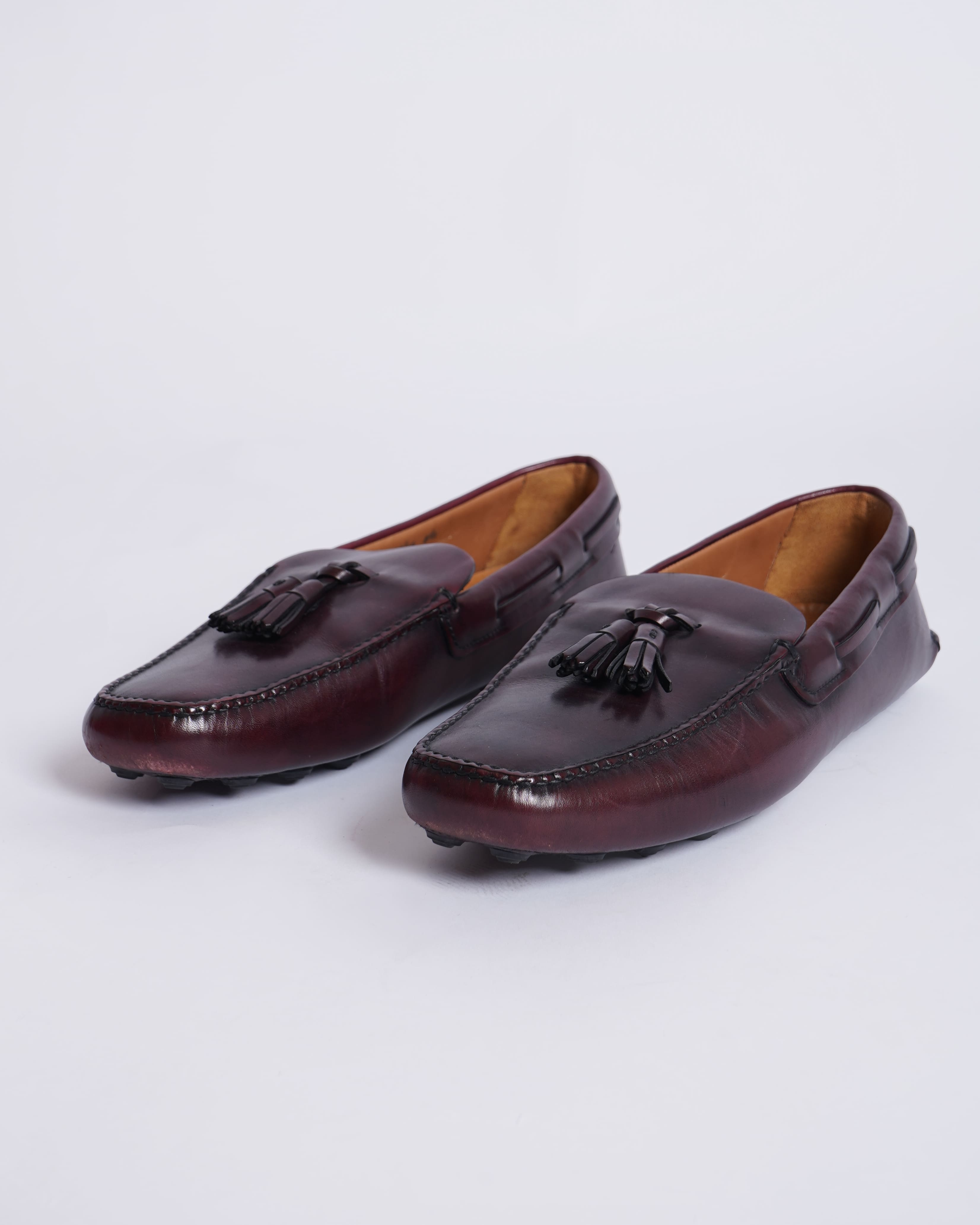 Church’s Men’s Burgundy Leather Tassel Loafers