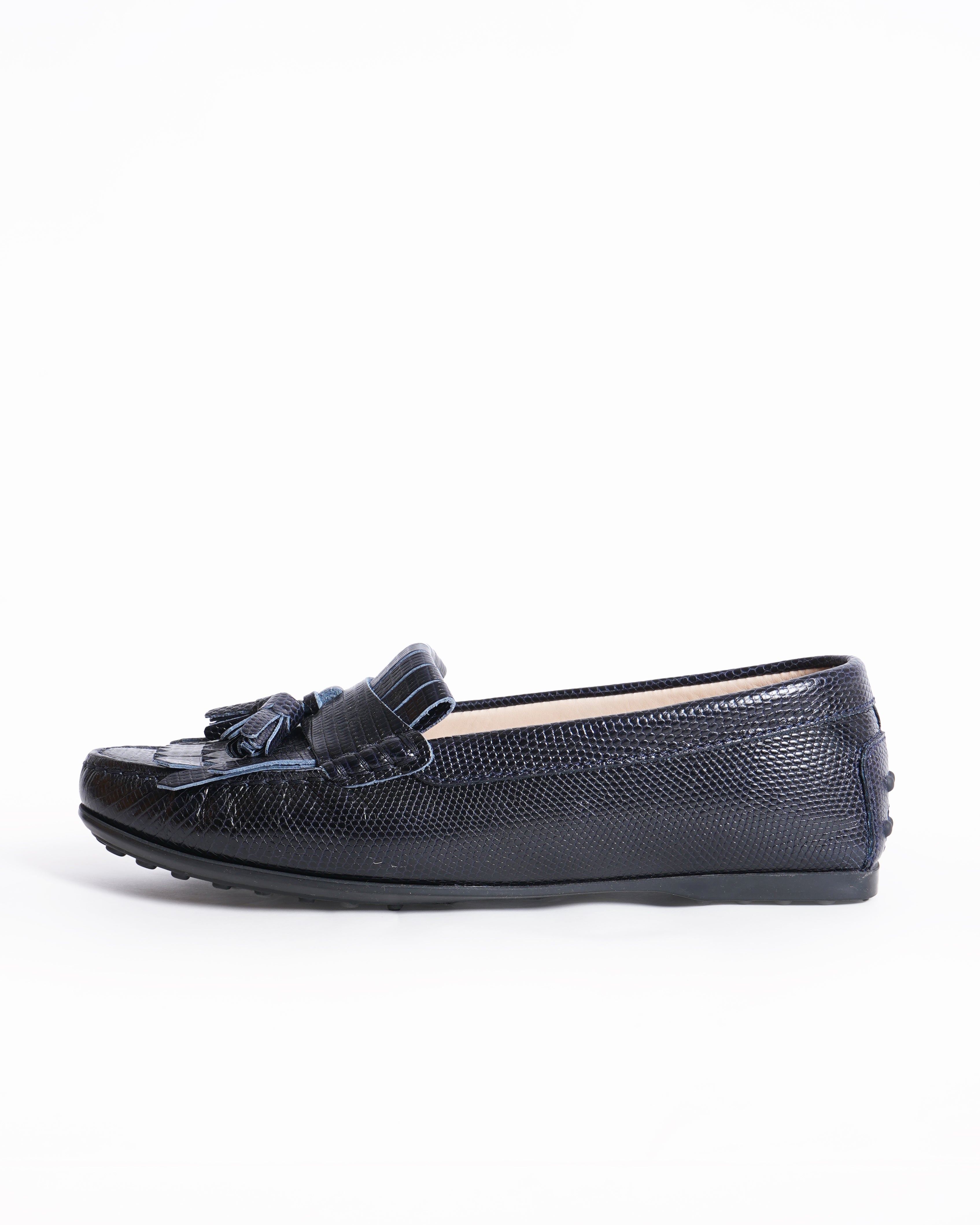 New Tod's women's fringe gommino loafers