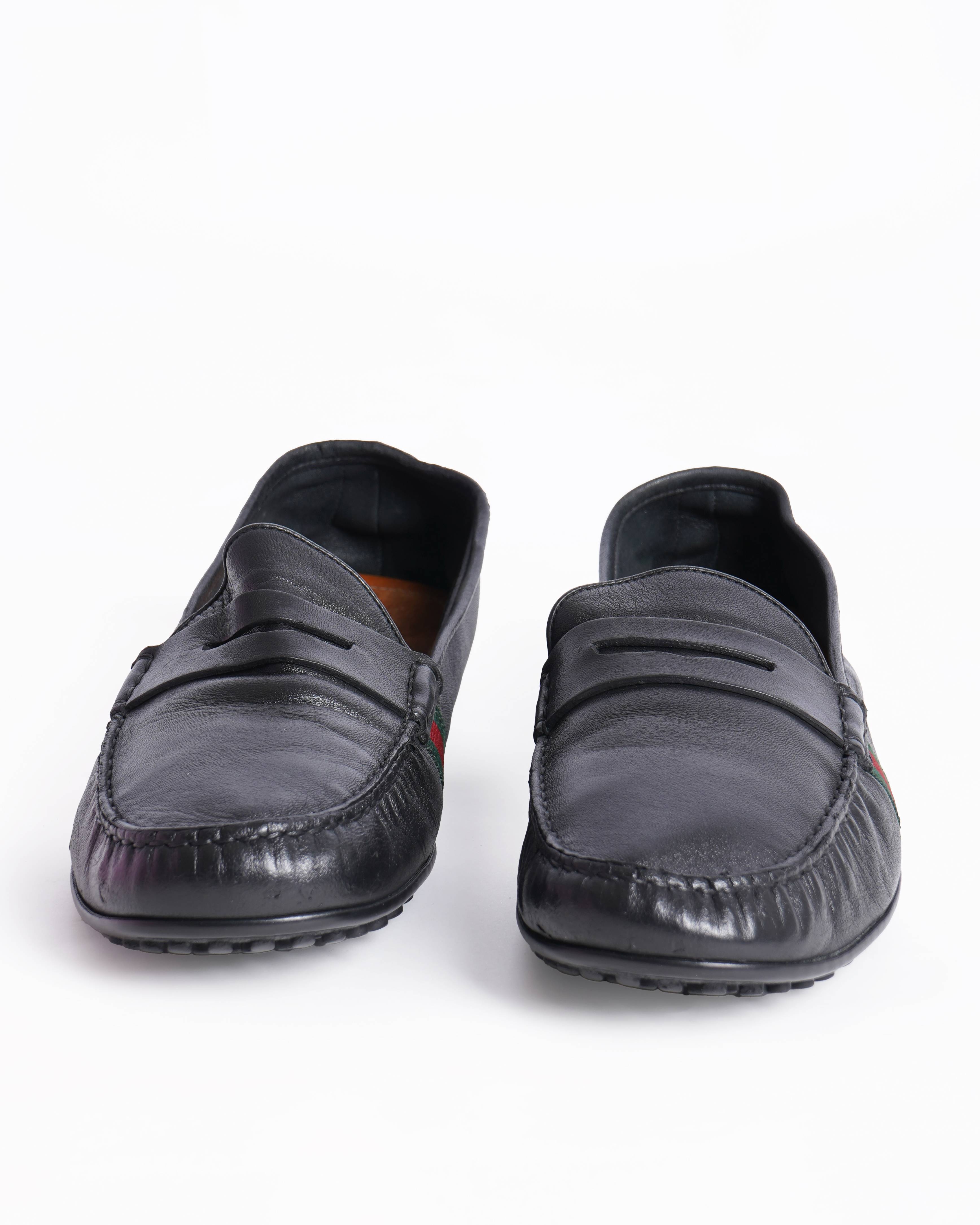Gucci Men's Drivers Loafers In Black