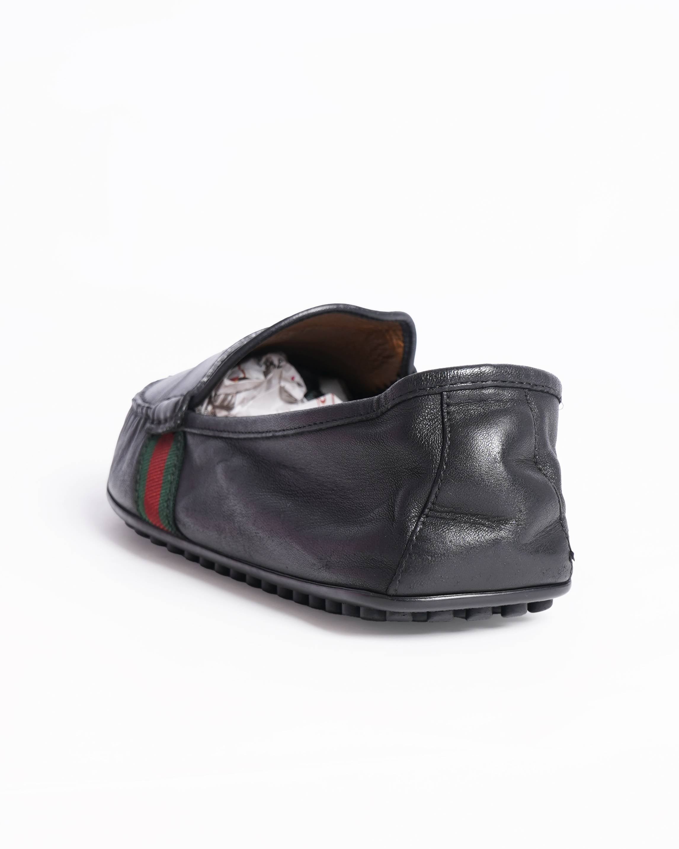 Gucci Men's Drivers Loafers In Black